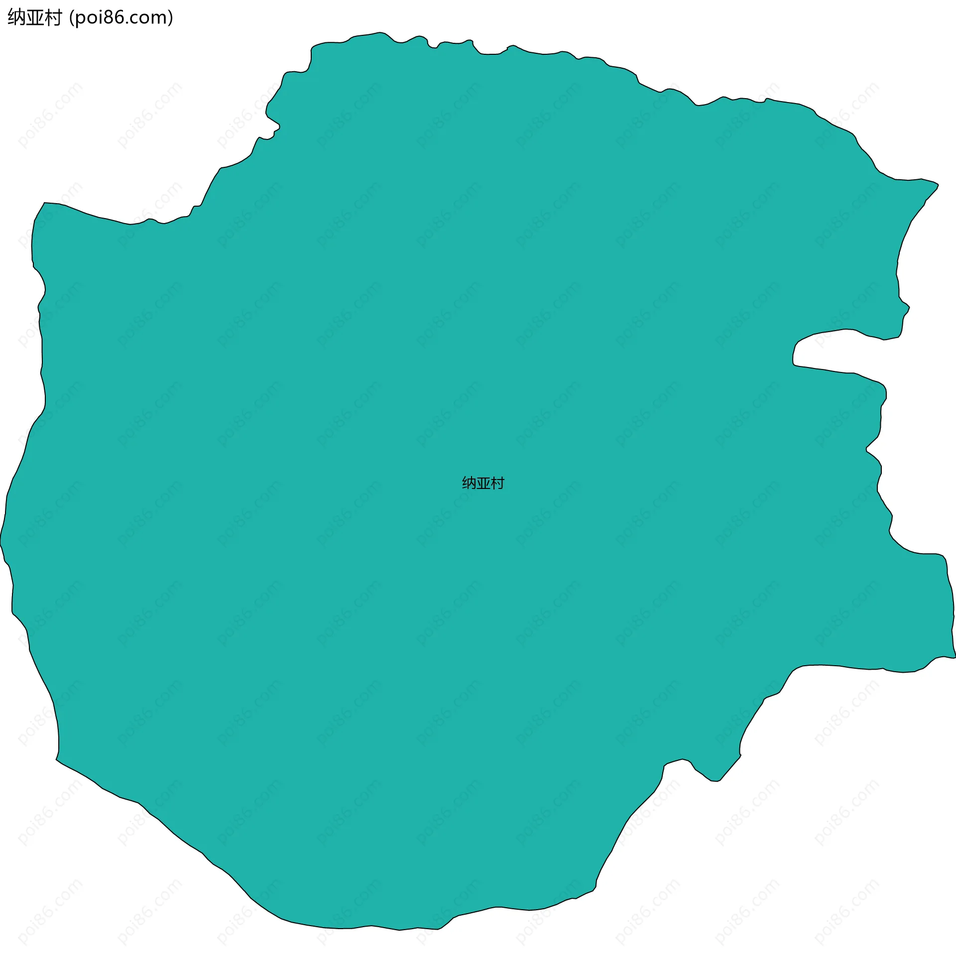 纳亚村边界地图