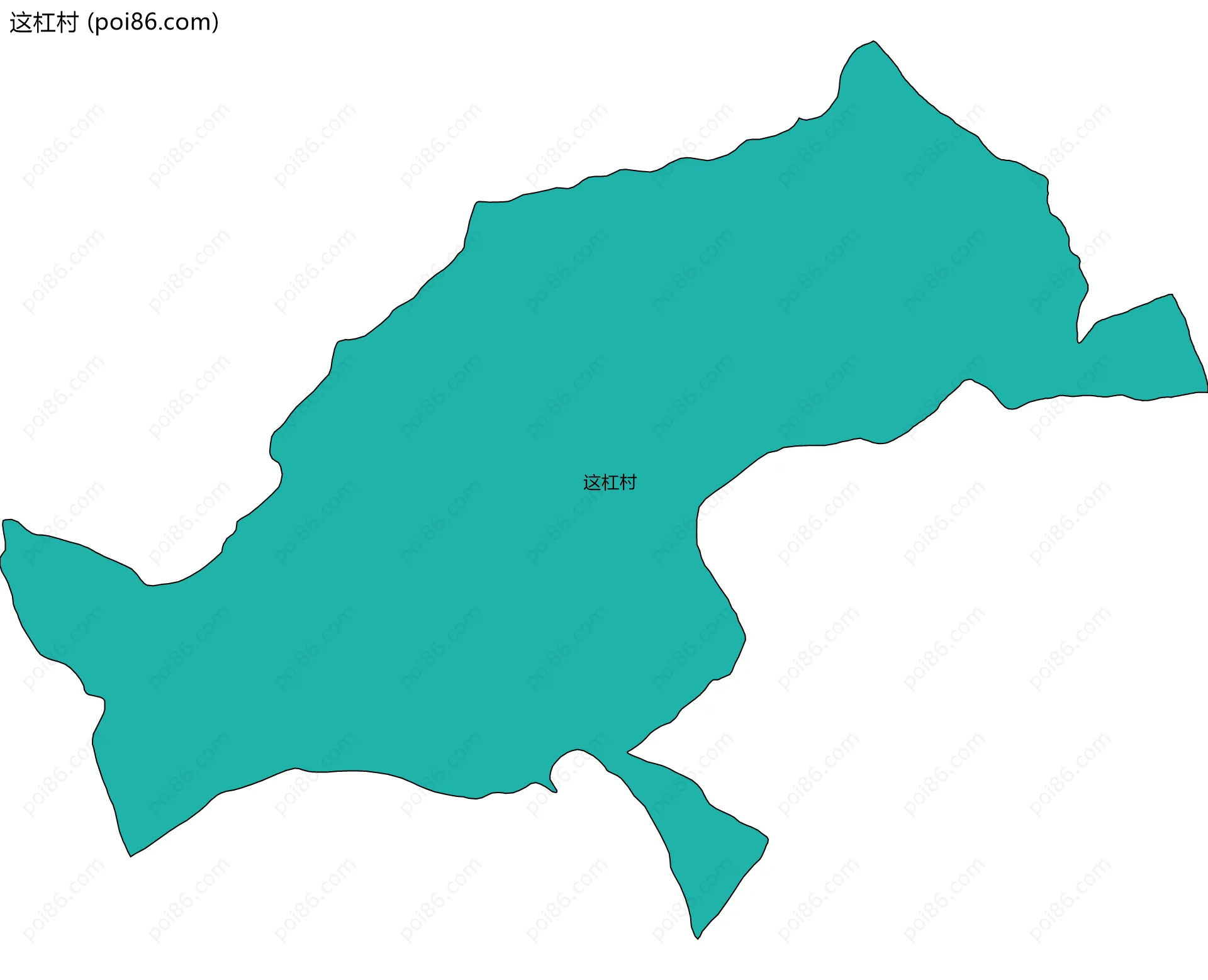 这杠村边界地图