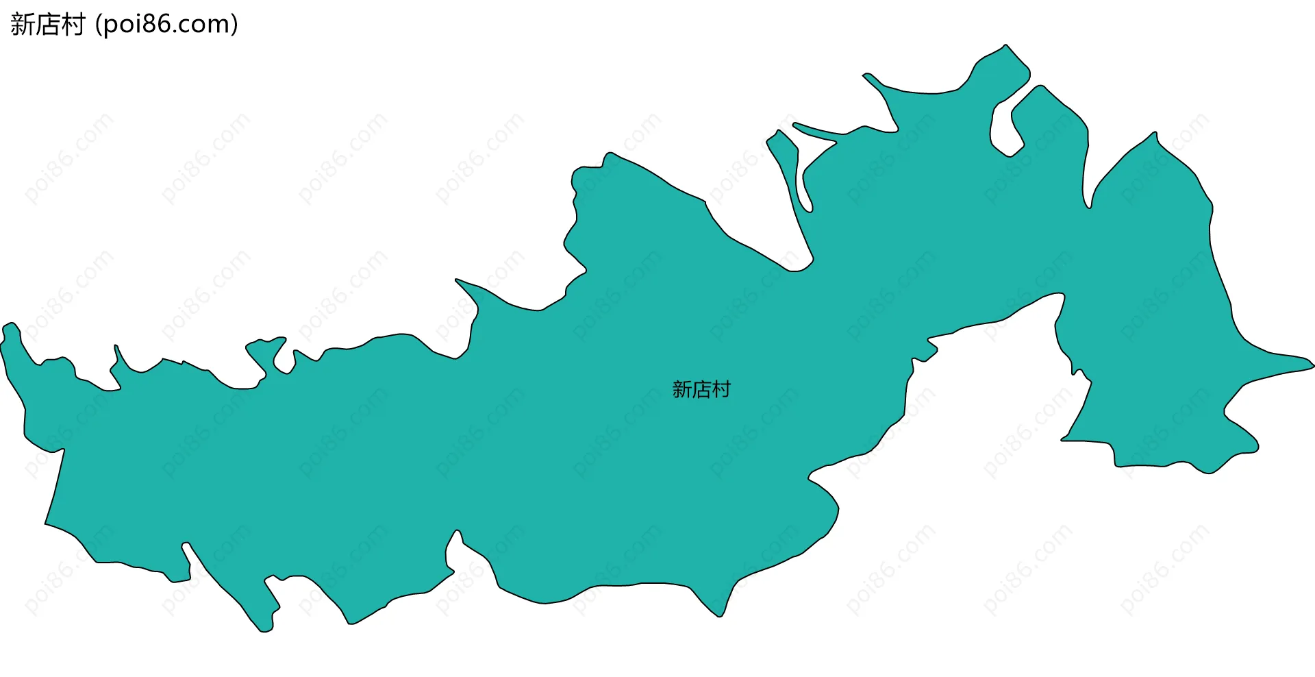 新店村边界地图