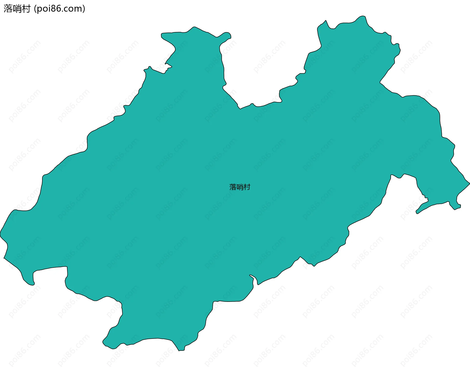 落哨村边界地图