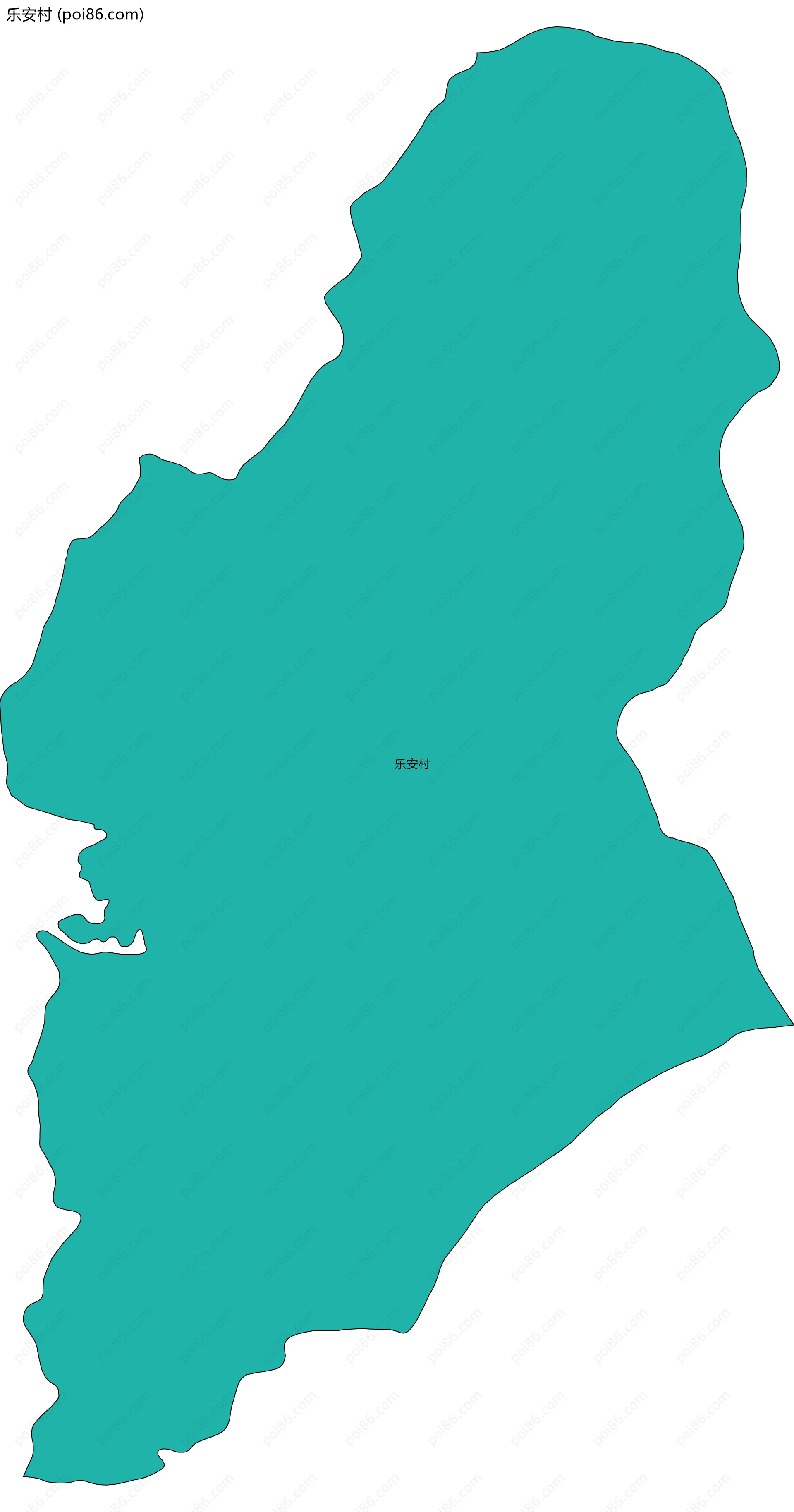 乐安村边界地图