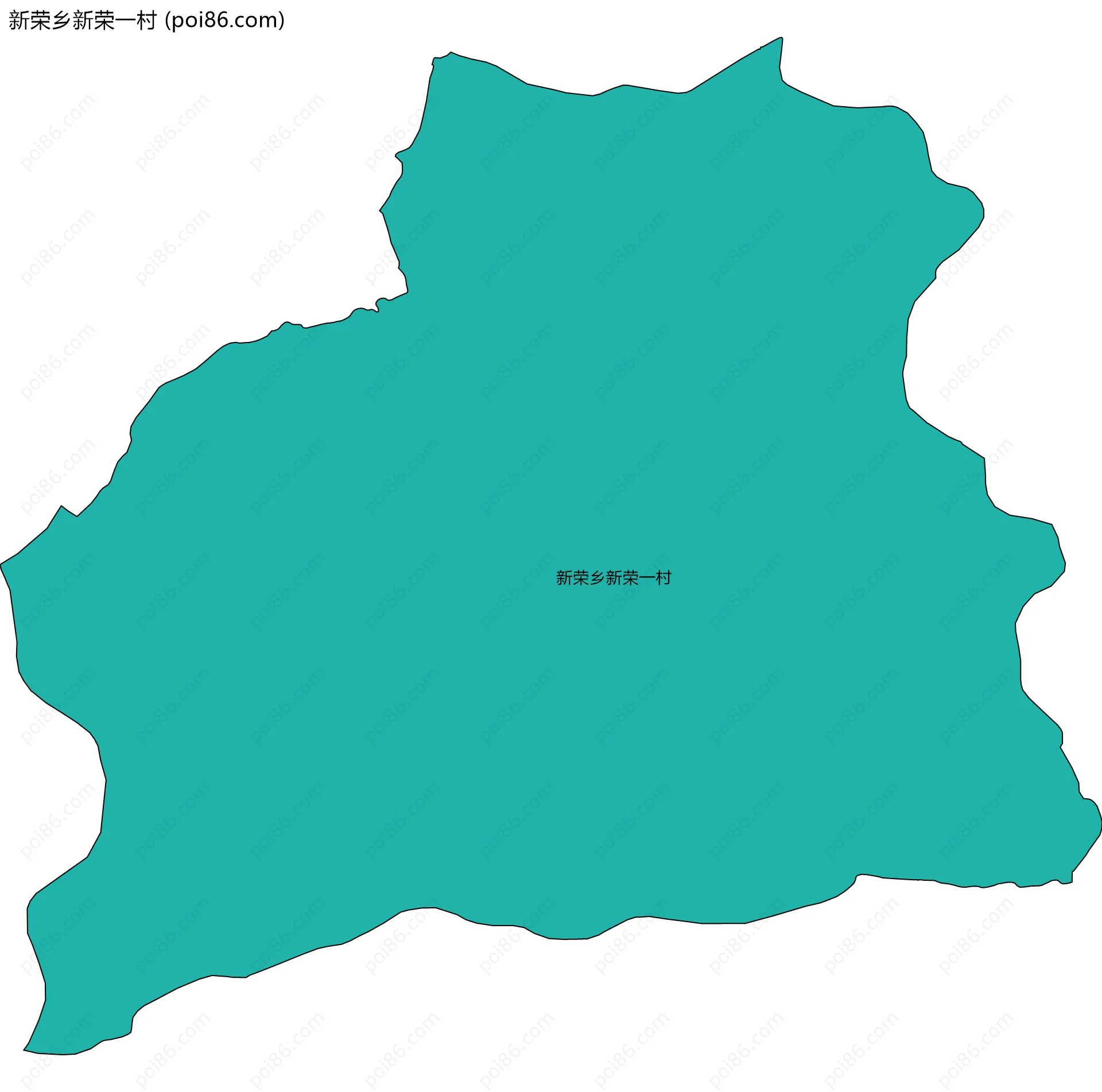 新荣乡新荣一村边界地图