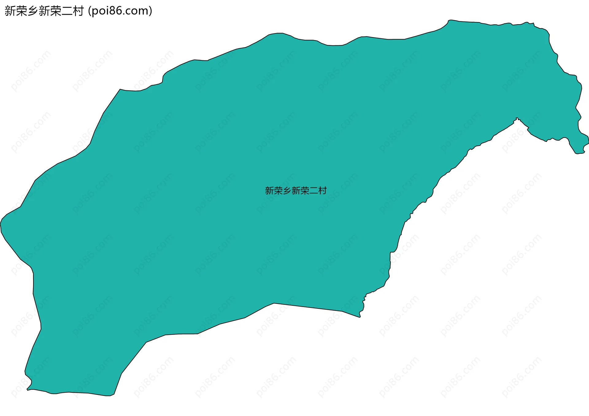 新荣乡新荣二村边界地图