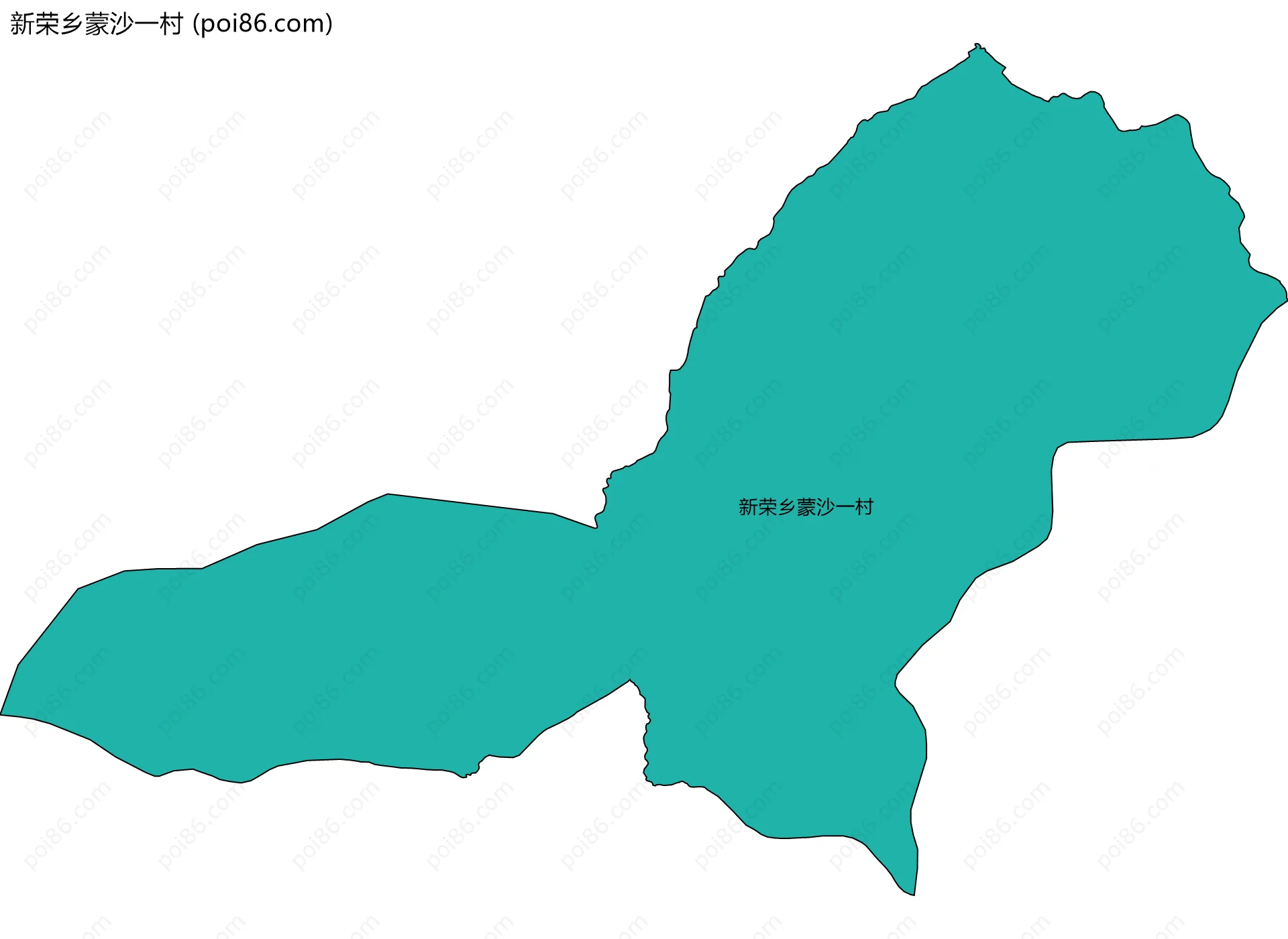 新荣乡蒙沙一村边界地图