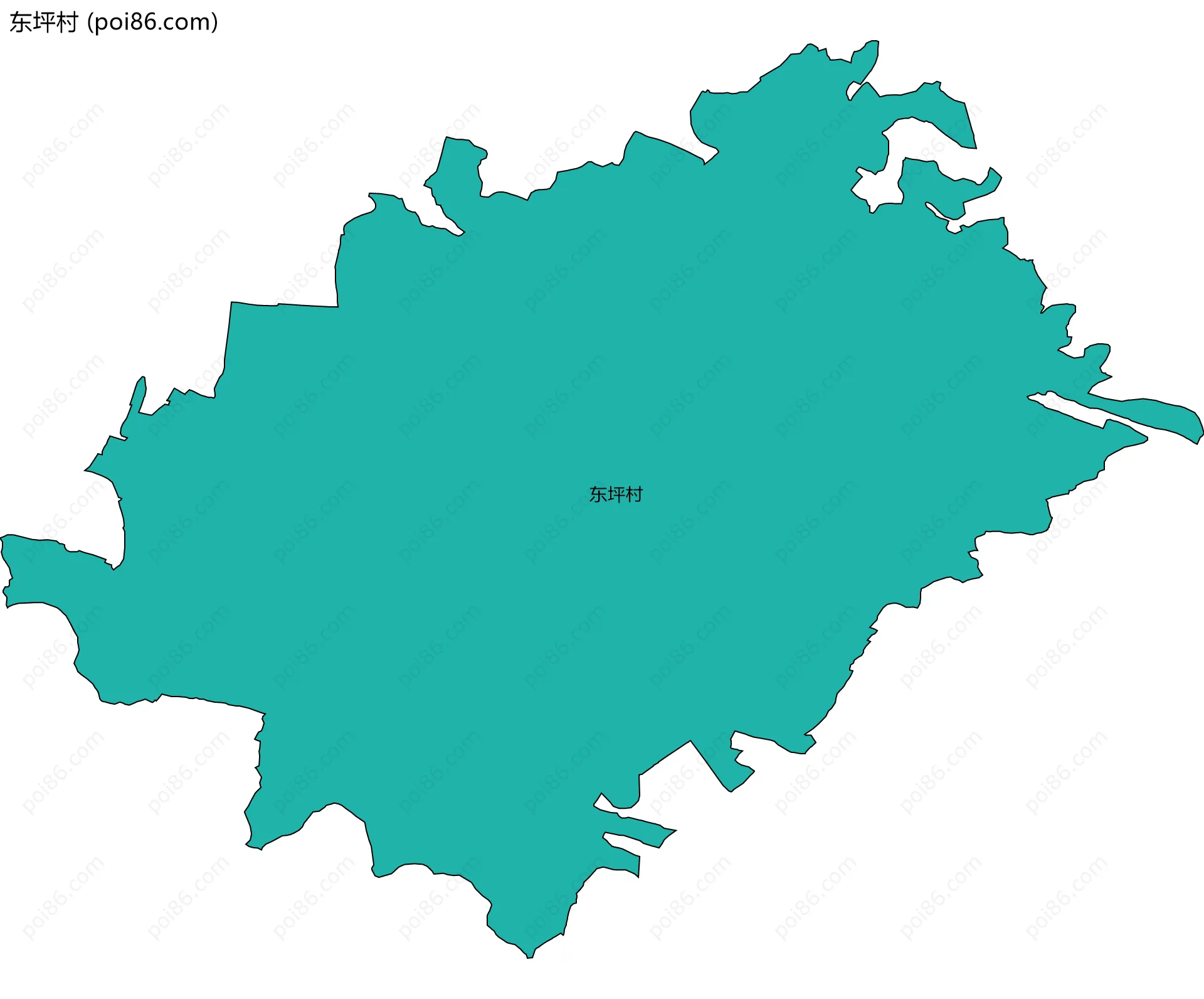 东坪村边界地图