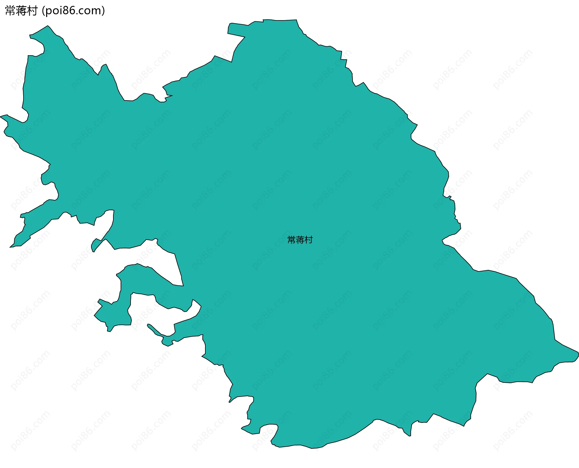 常蒋村边界地图