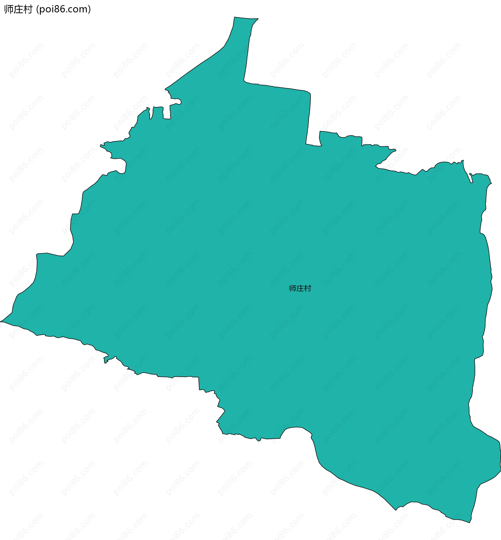 师庄村边界地图