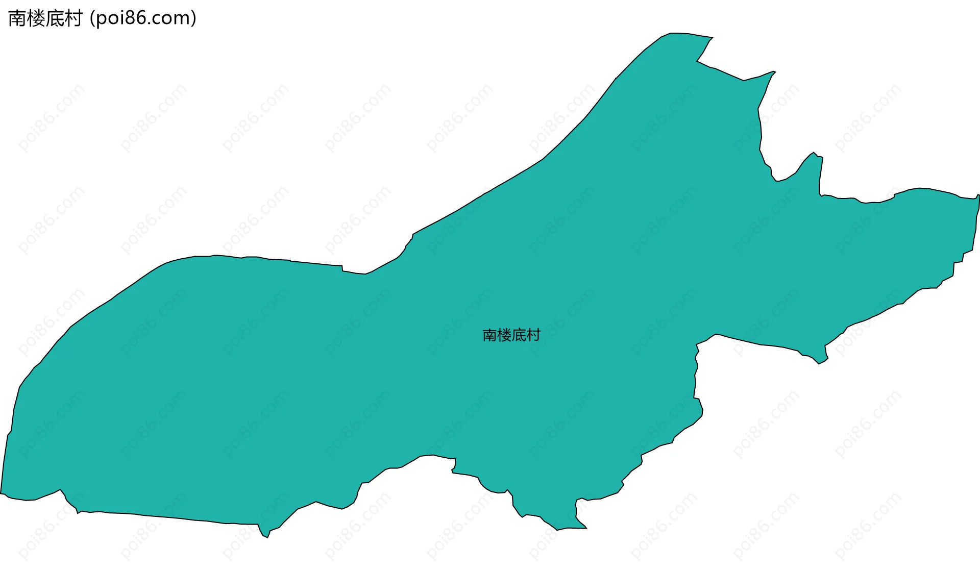 南楼底村边界地图