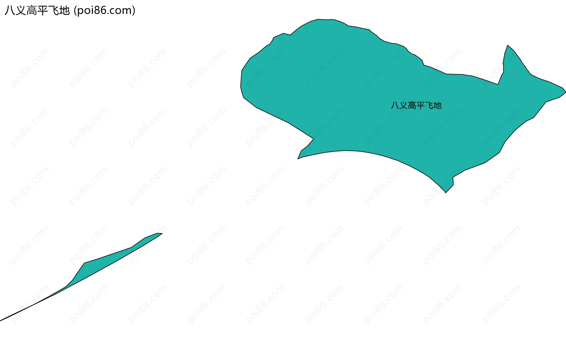 八义高平飞地边界地图