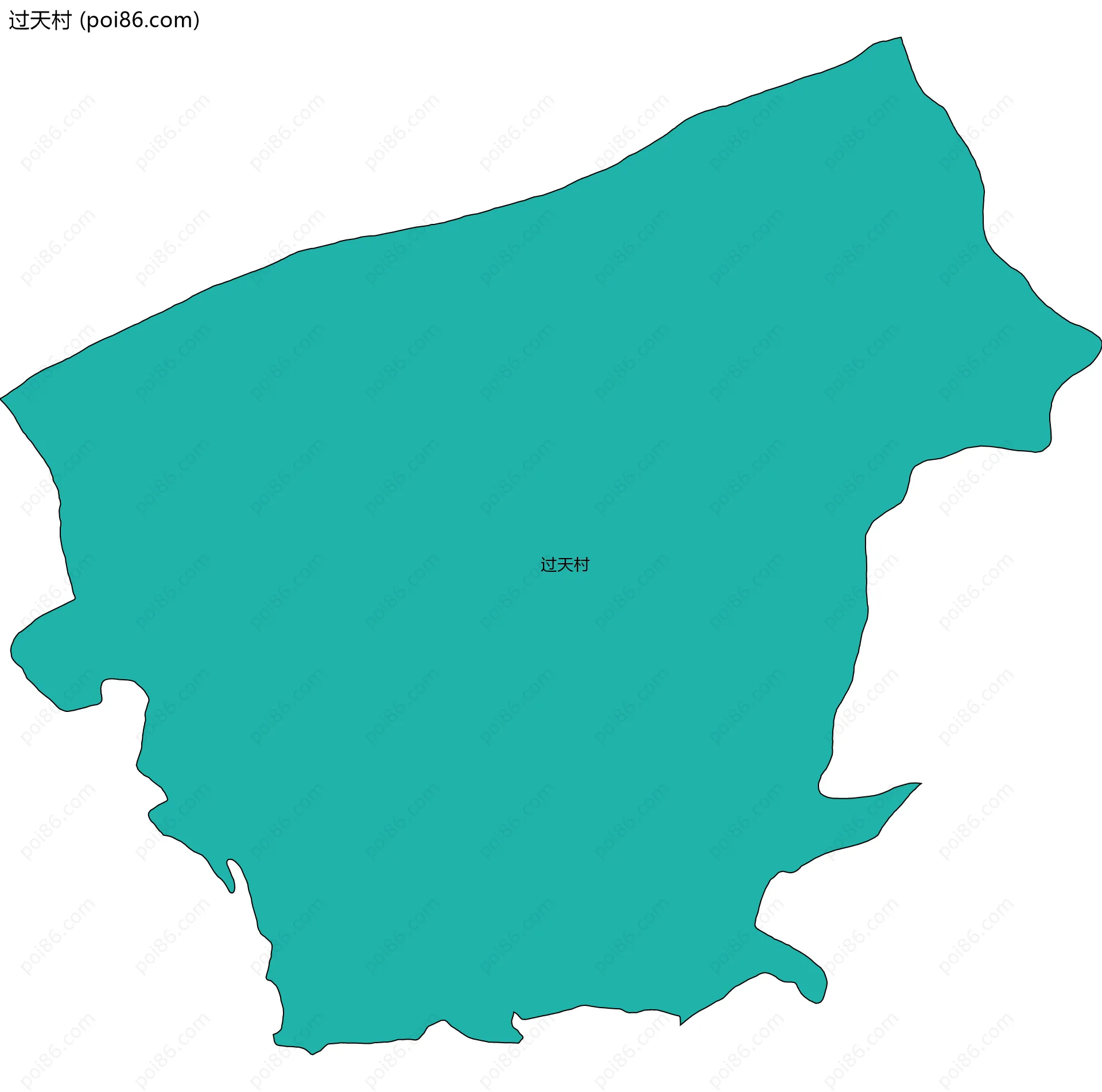 过天村边界地图