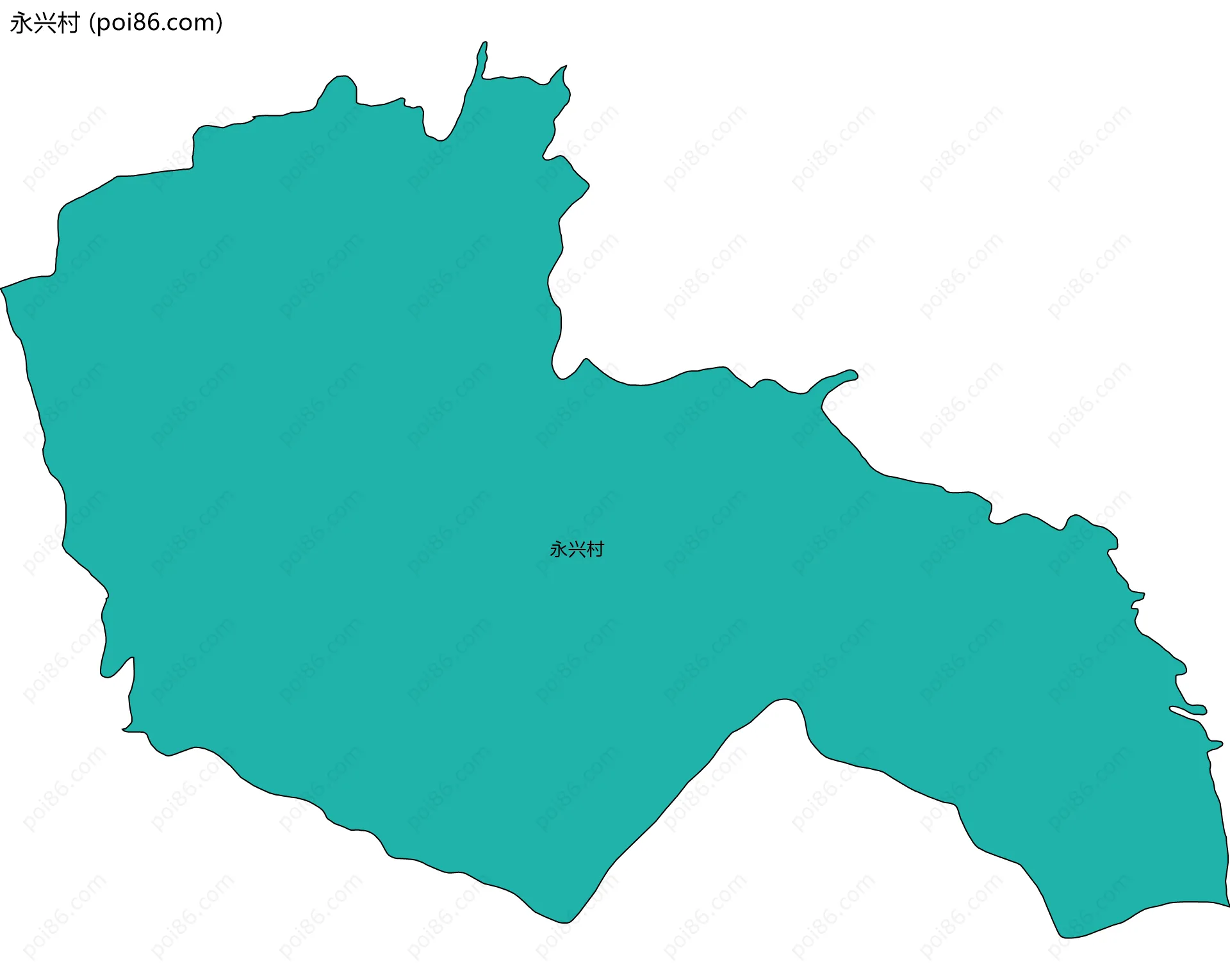 永兴村边界地图