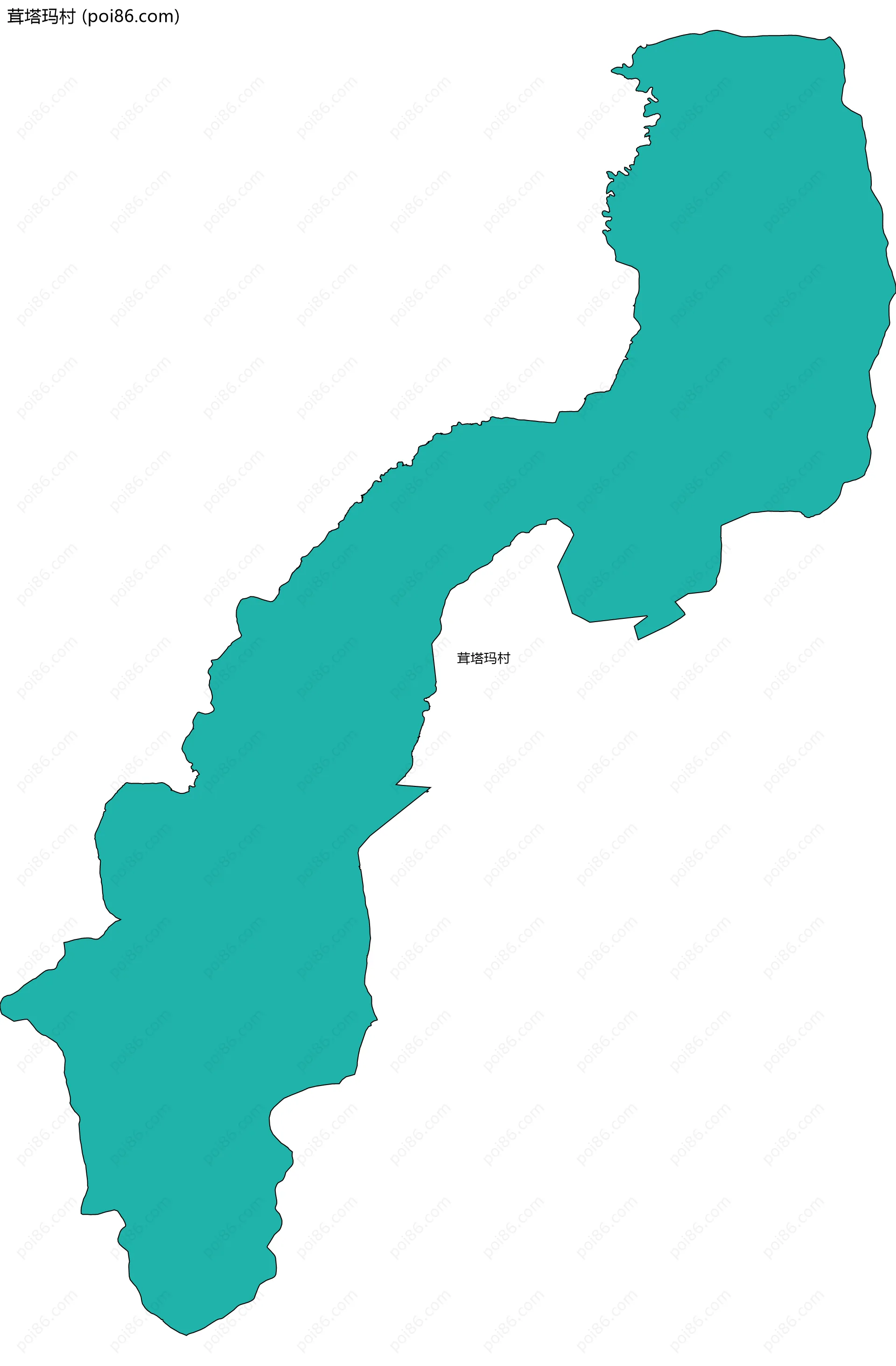 茸塔玛村边界地图
