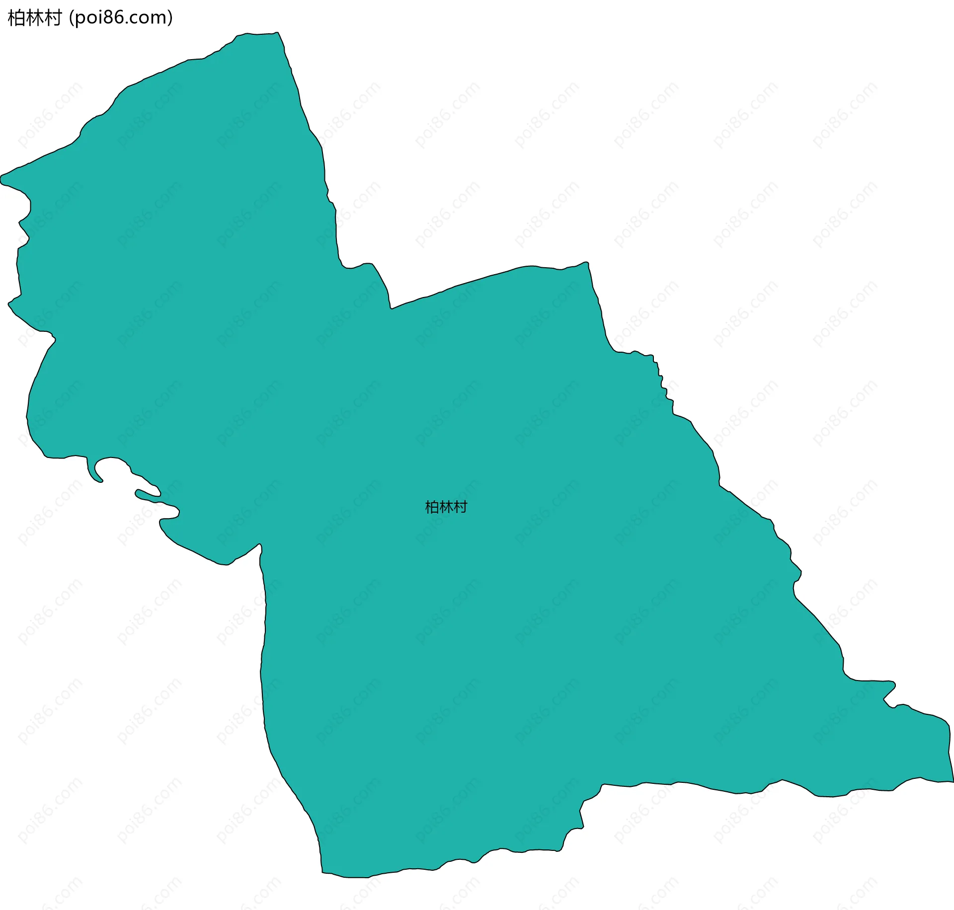 柏林村边界地图