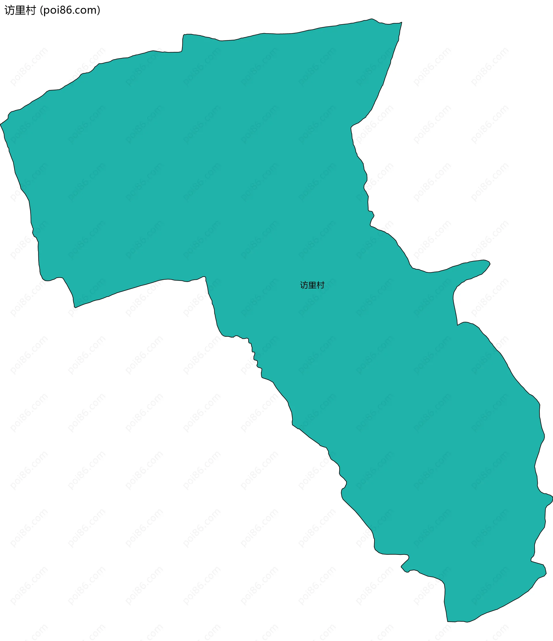 访里村边界地图