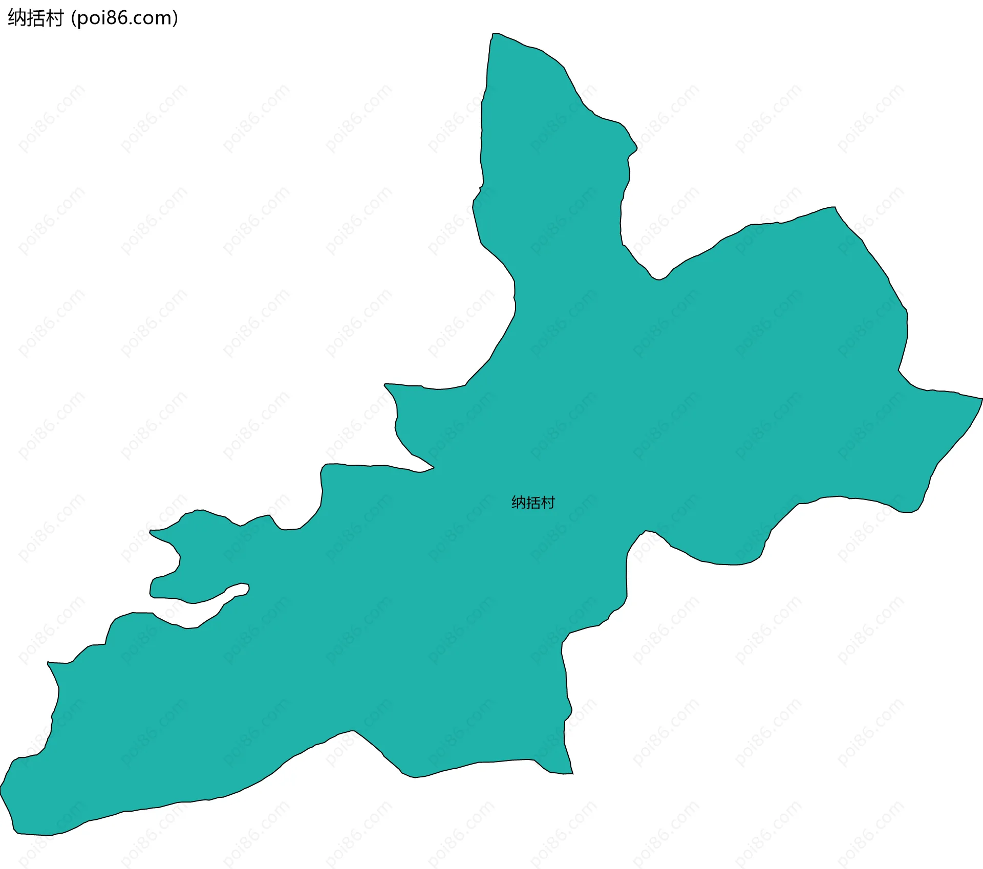 纳括村边界地图