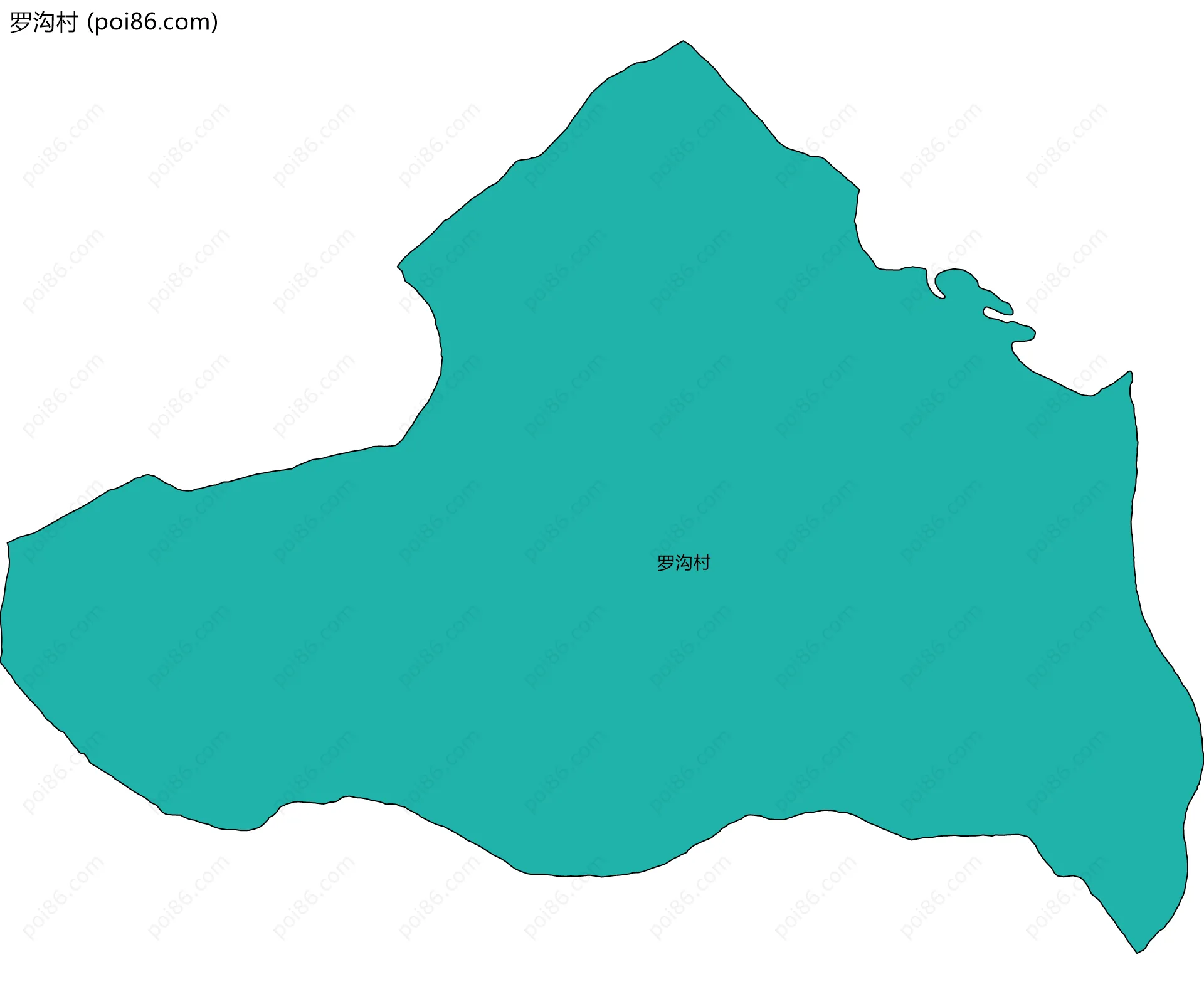 罗沟村边界地图