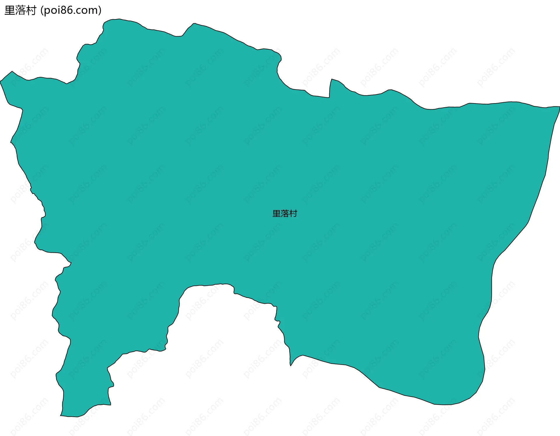 里落村边界地图