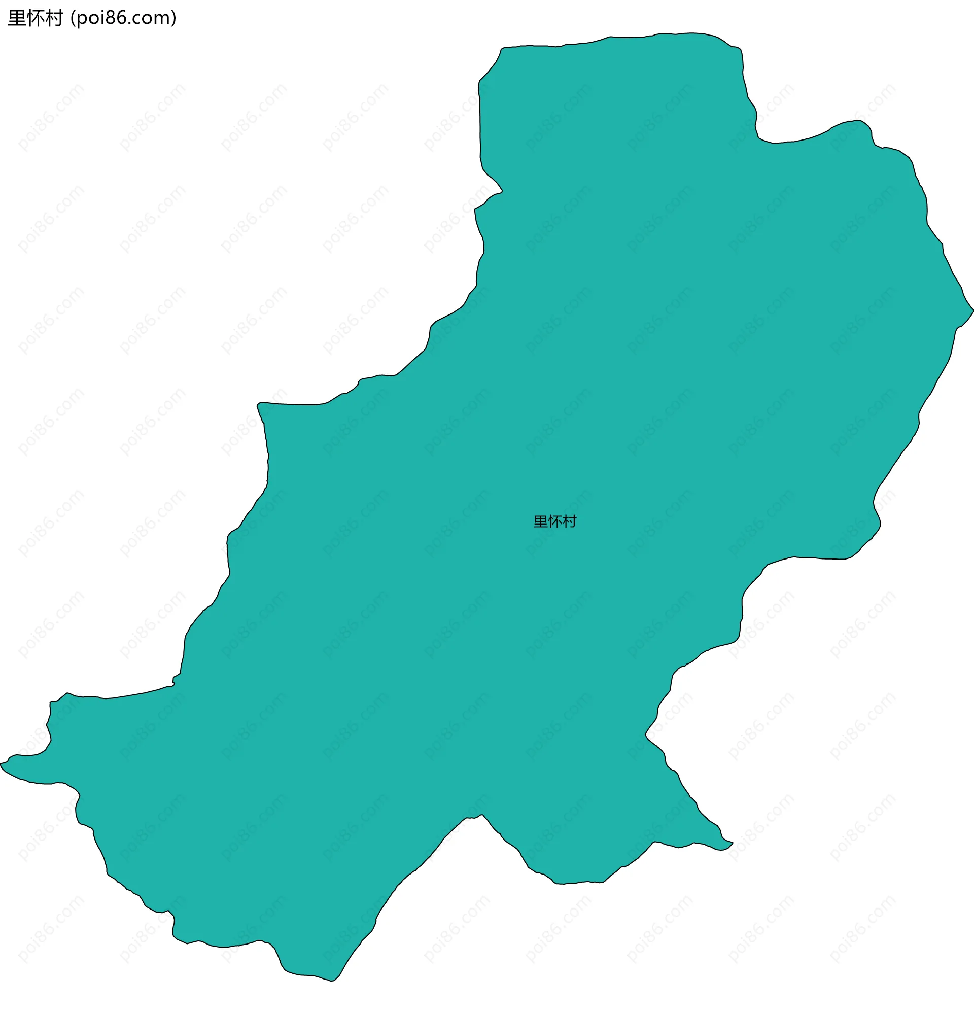 里怀村边界地图