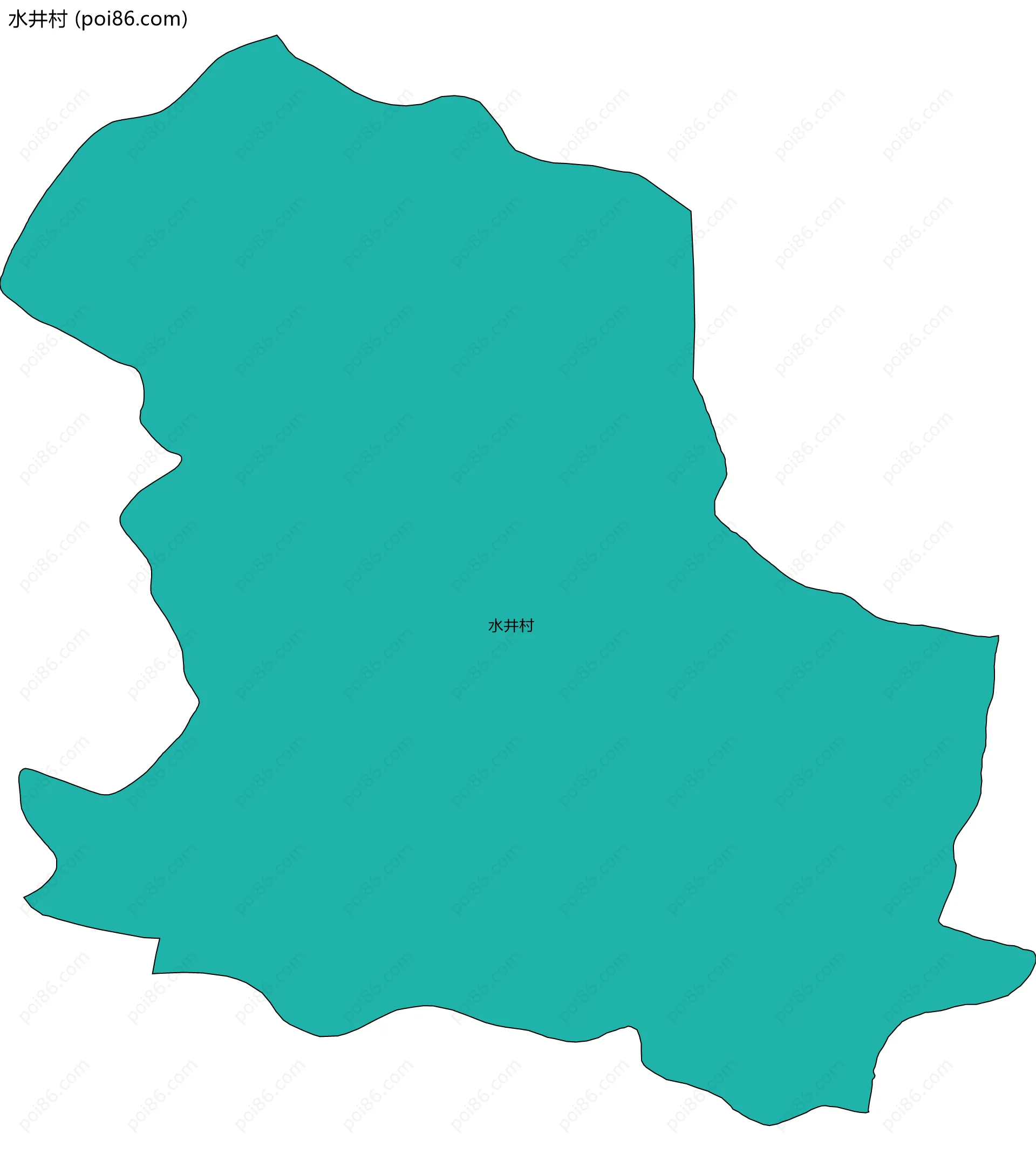 水井村边界地图