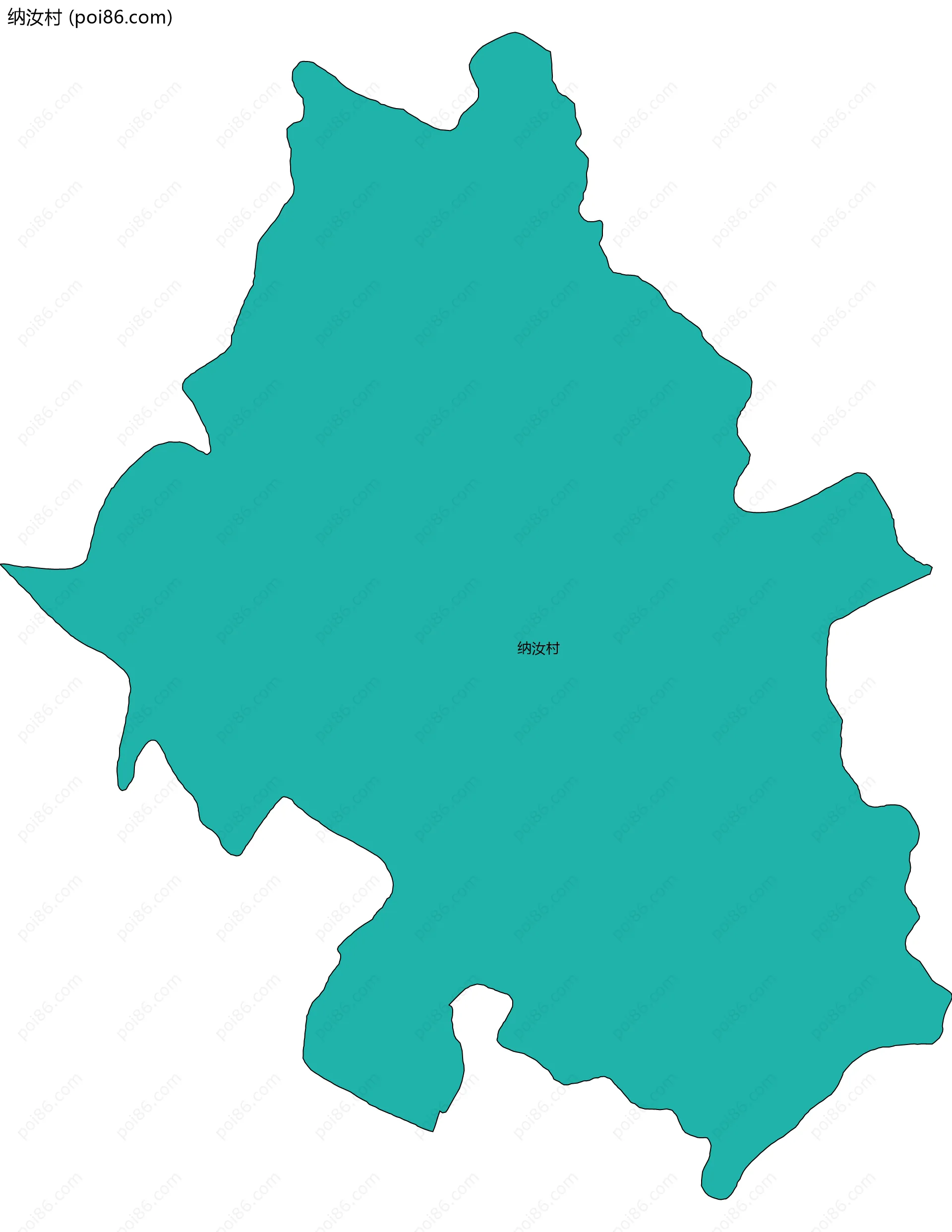 纳汝村边界地图