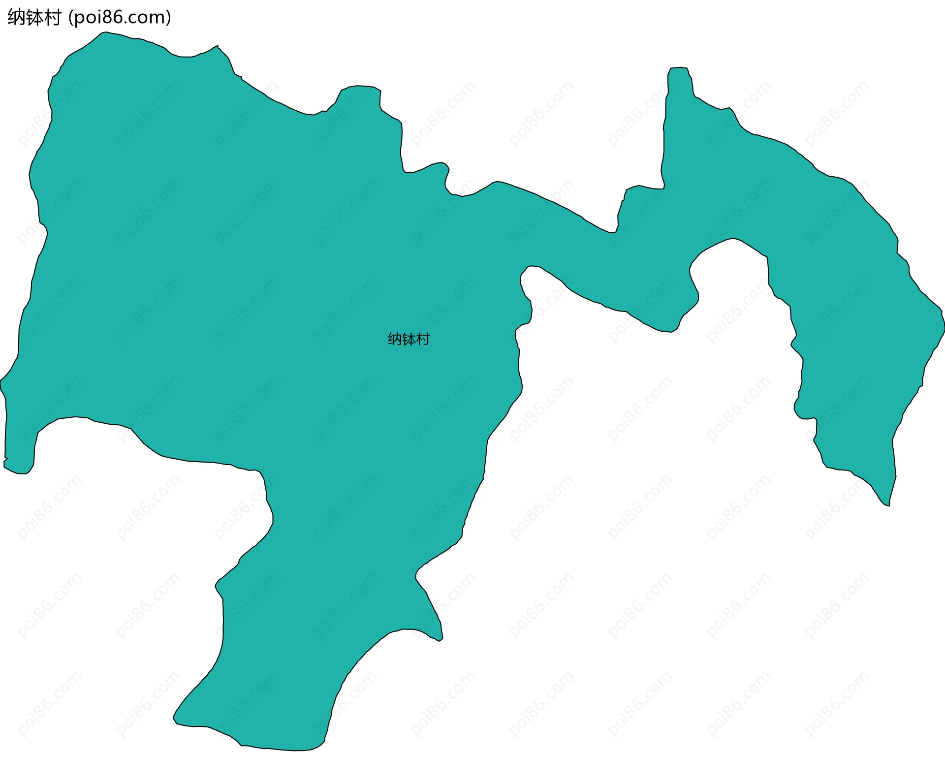 纳钵村边界地图