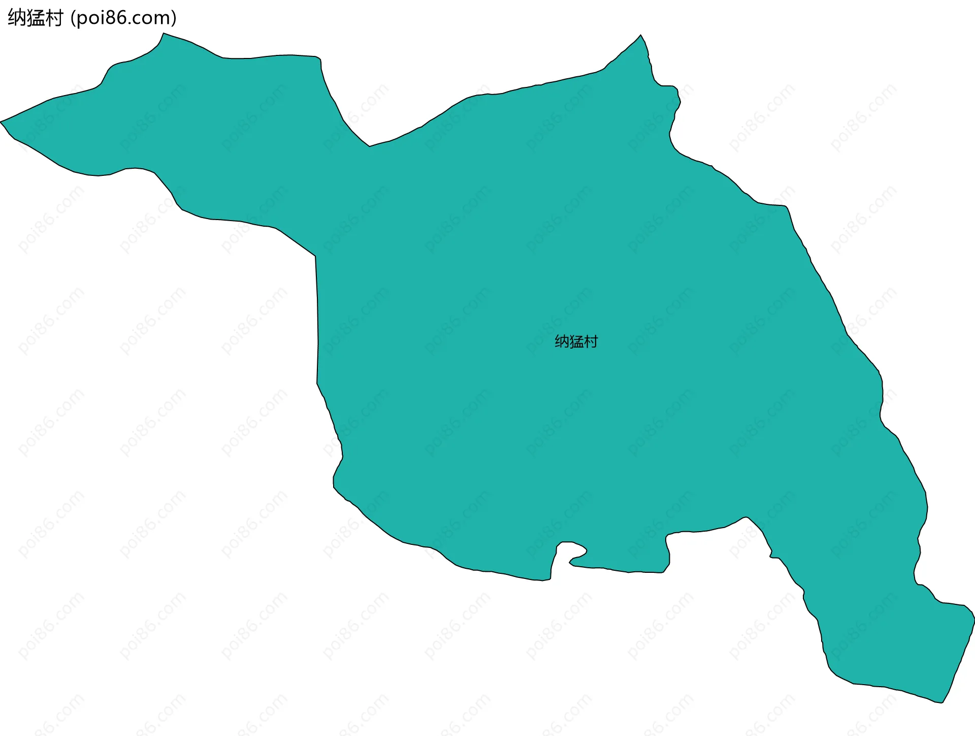 纳猛村边界地图