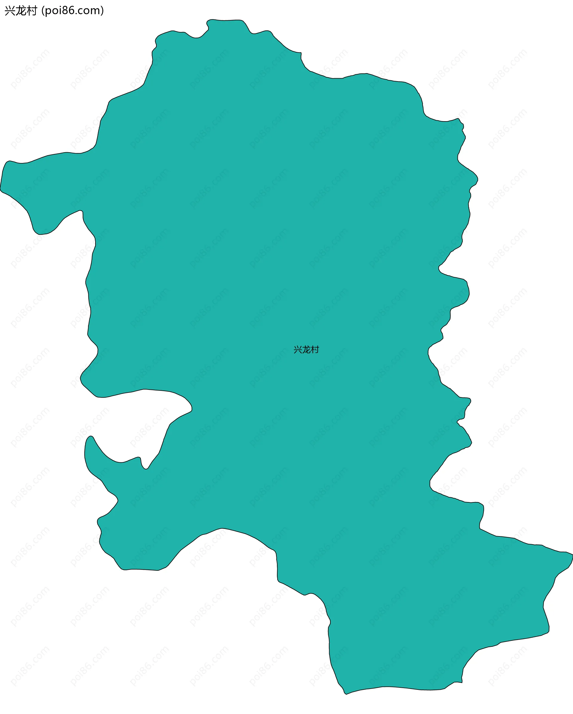 兴龙村边界地图