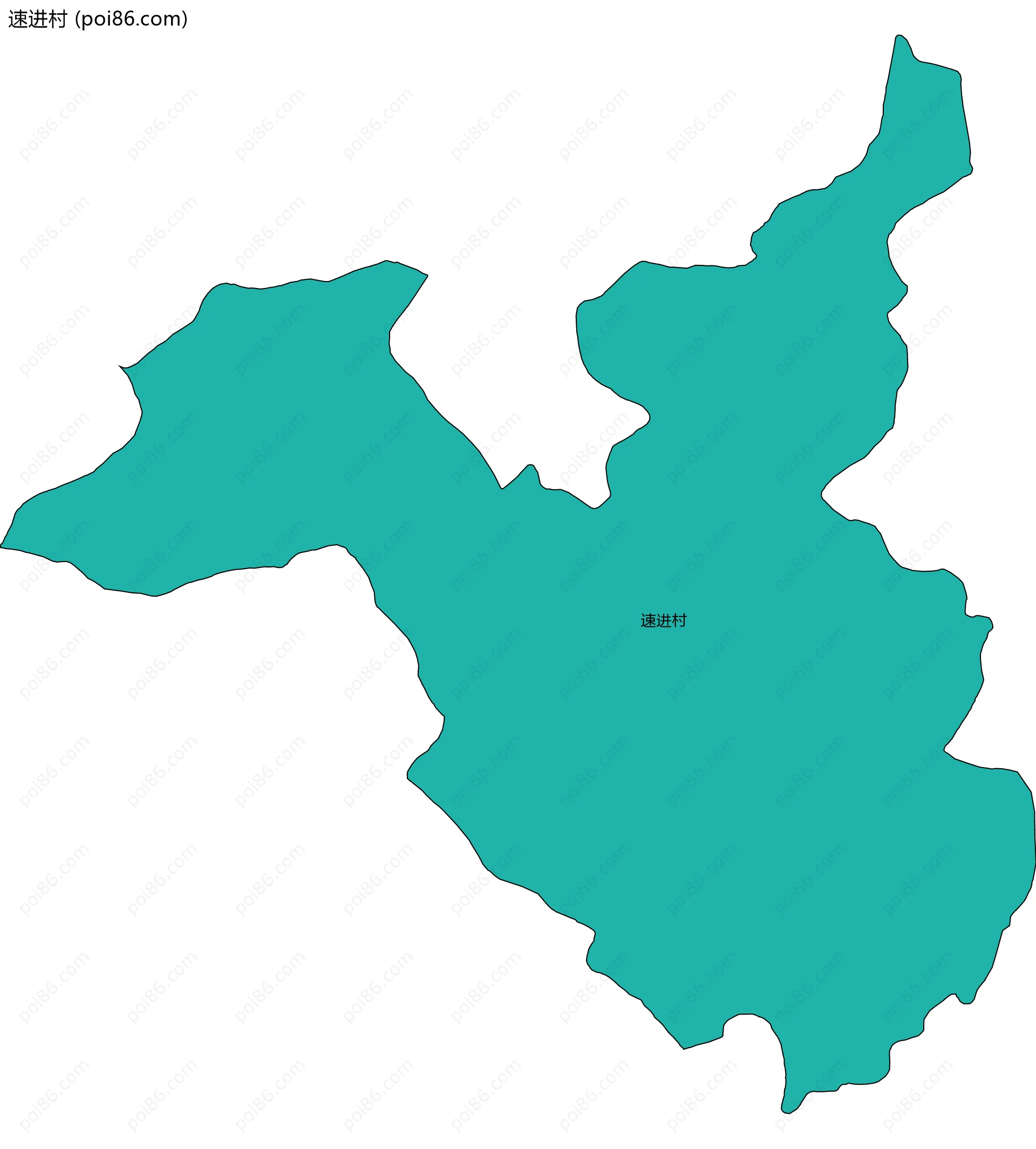 速进村边界地图