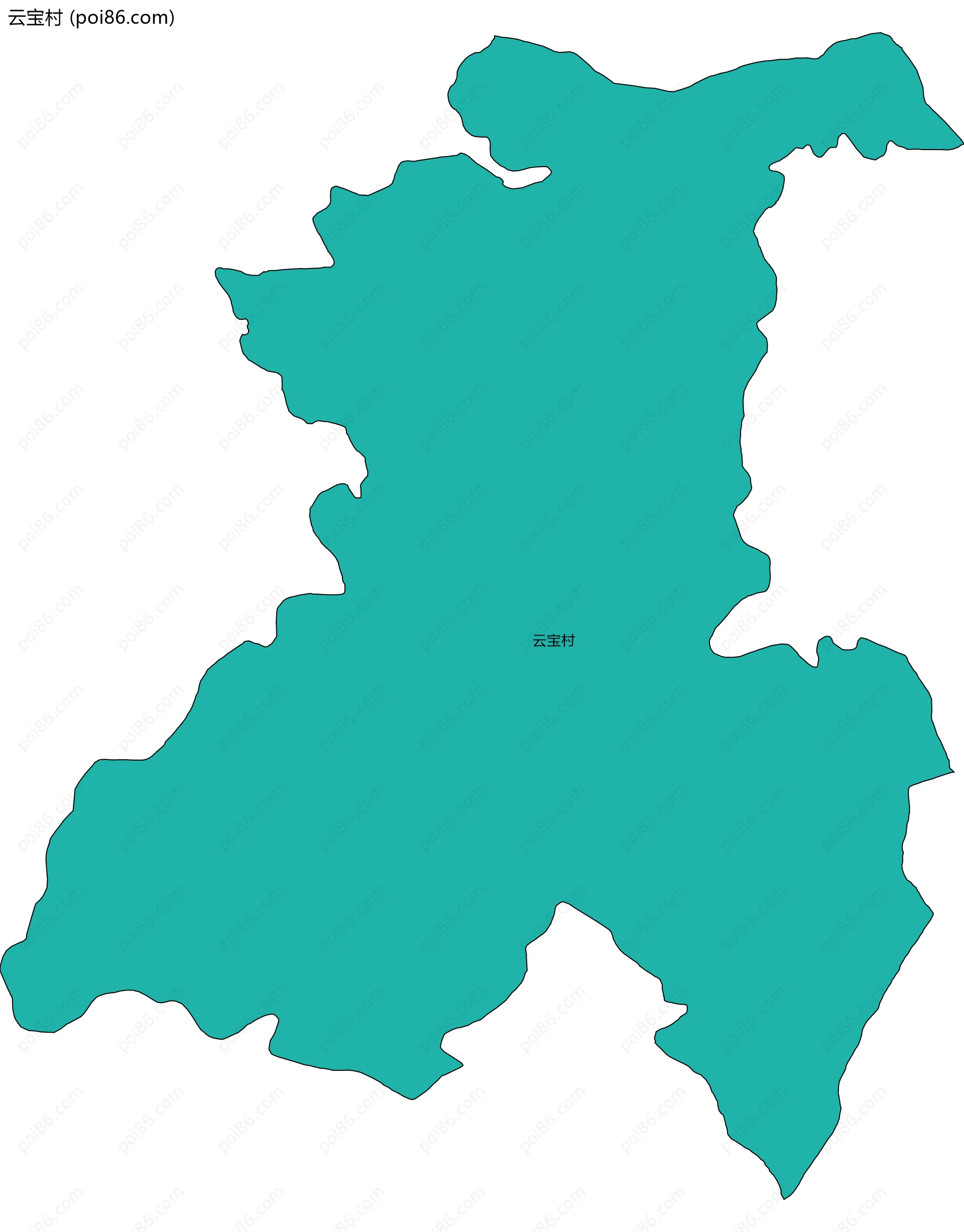 云宝村边界地图
