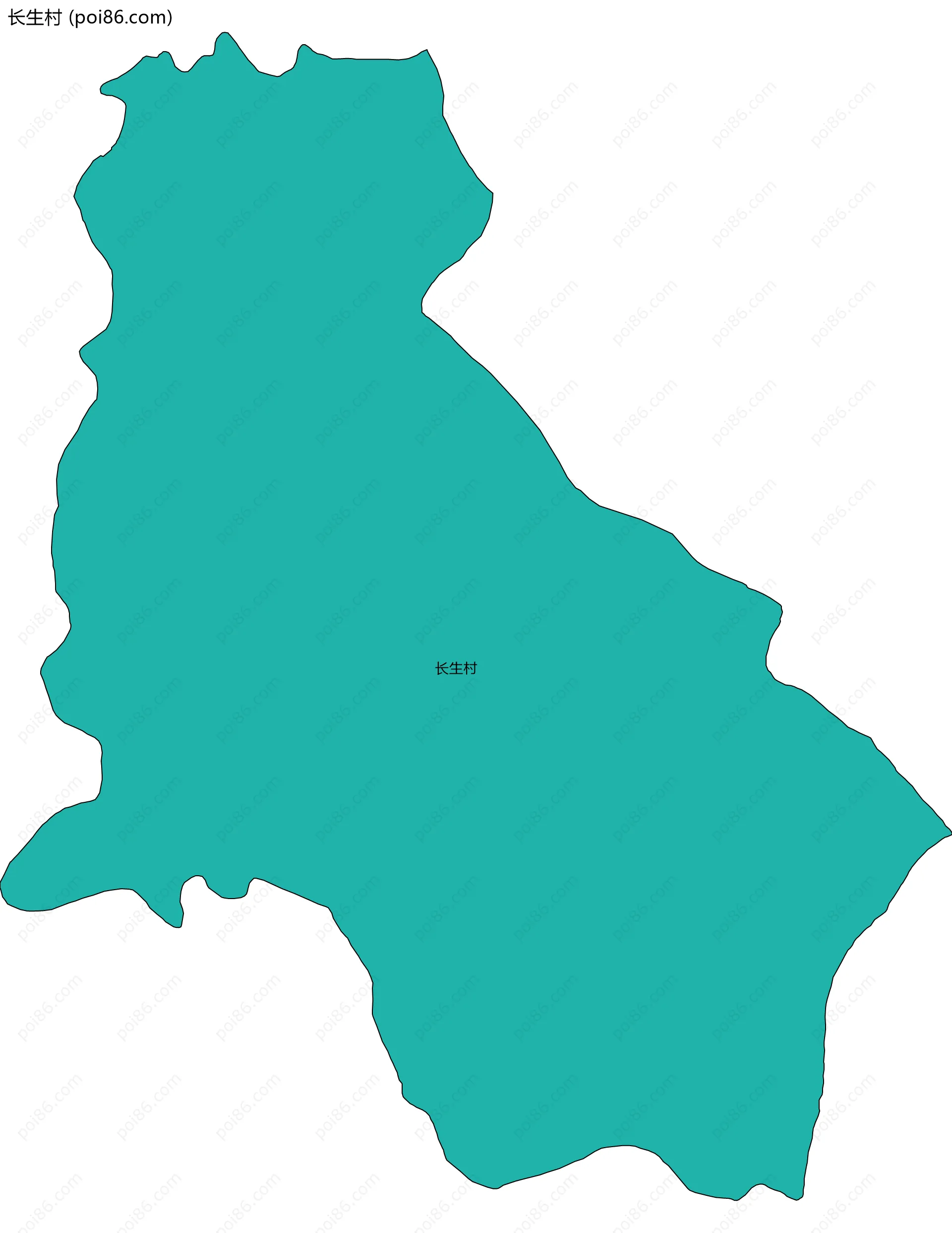 长生村边界地图