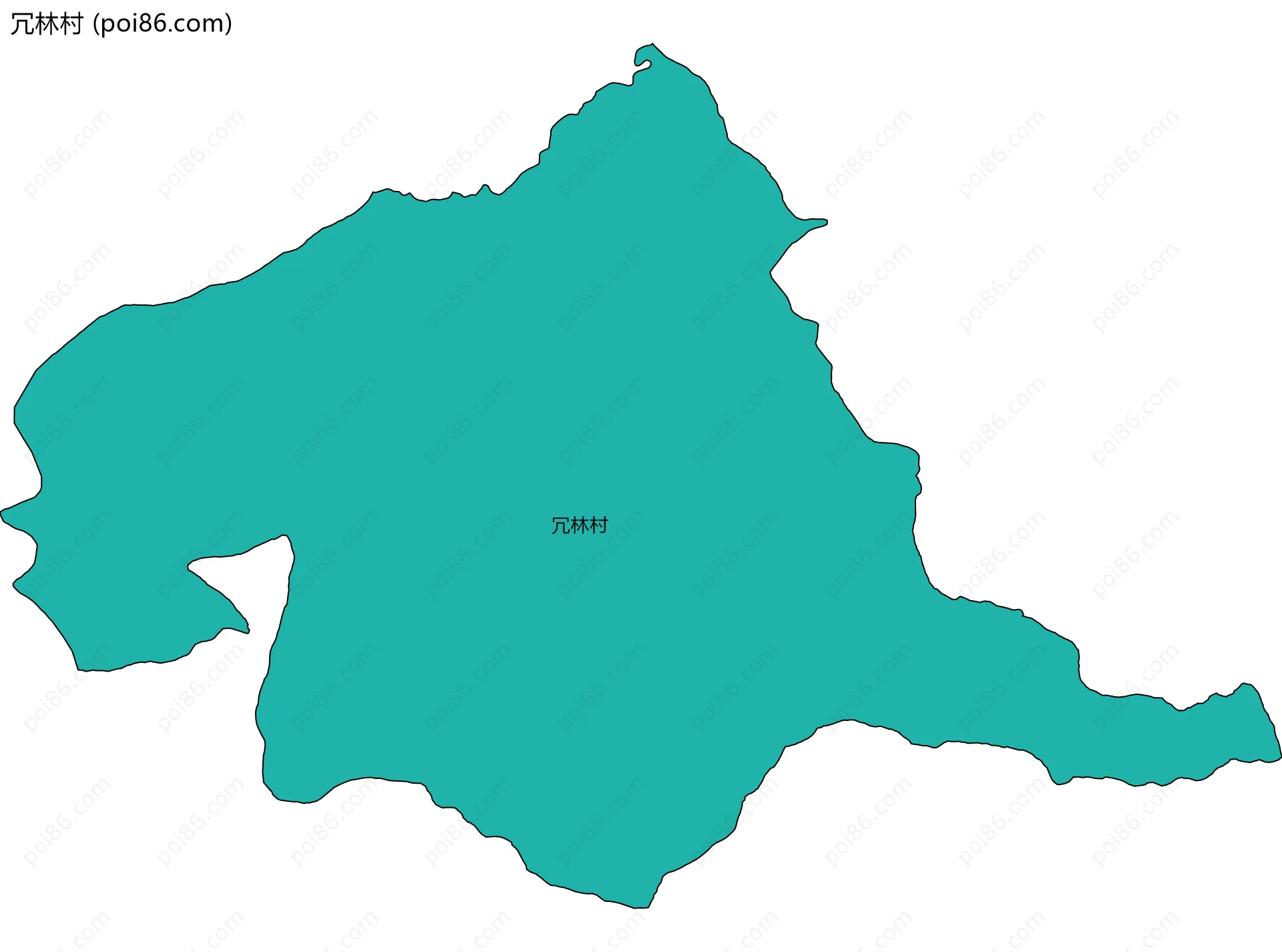 冗林村边界地图