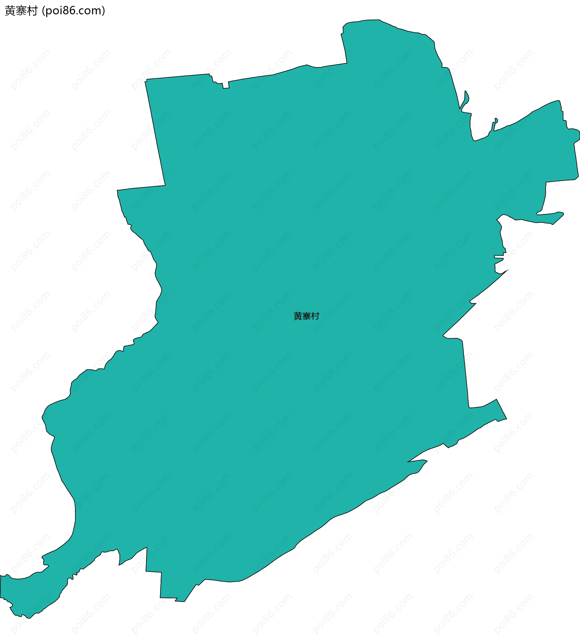 黄寨村边界地图