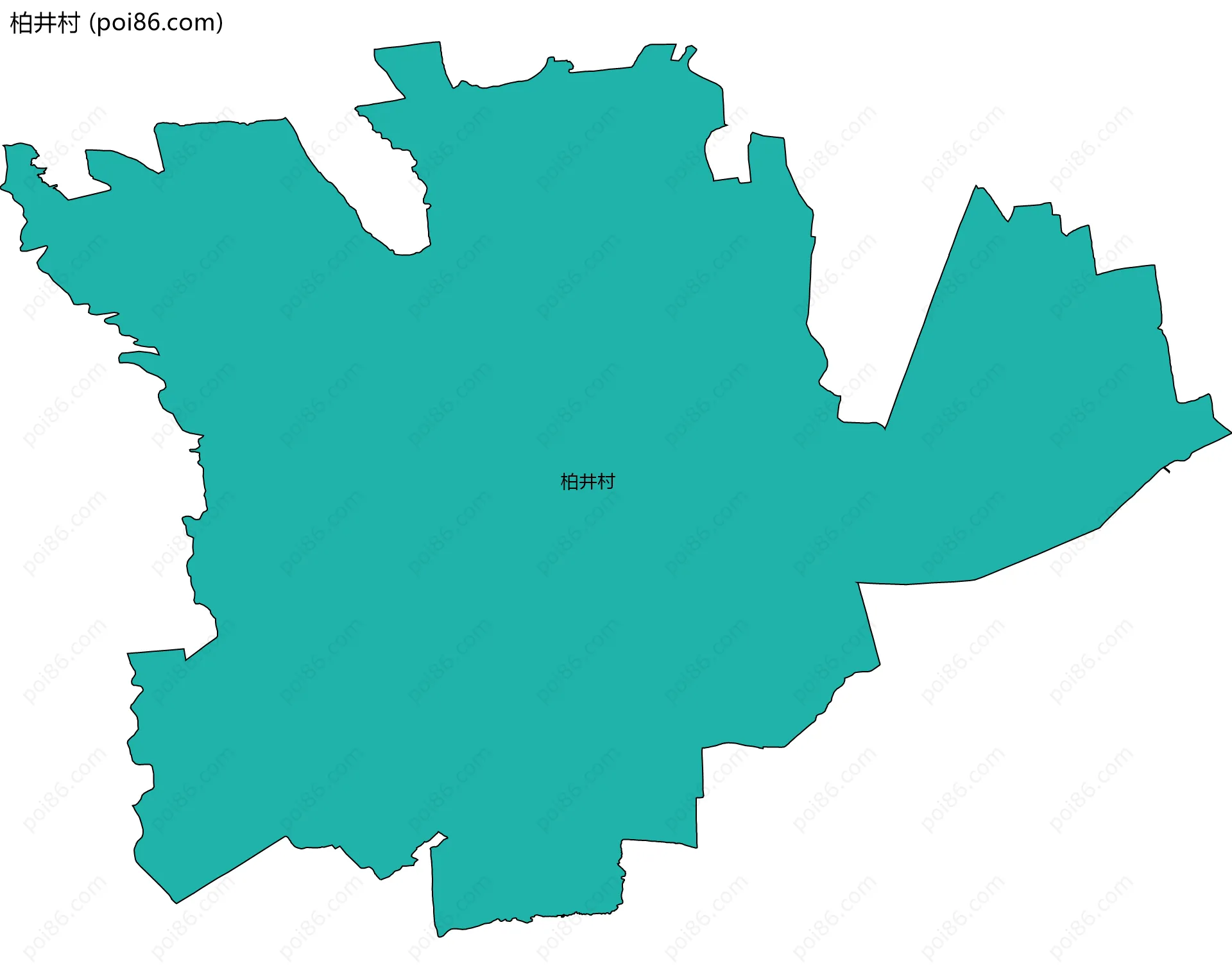 柏井村边界地图