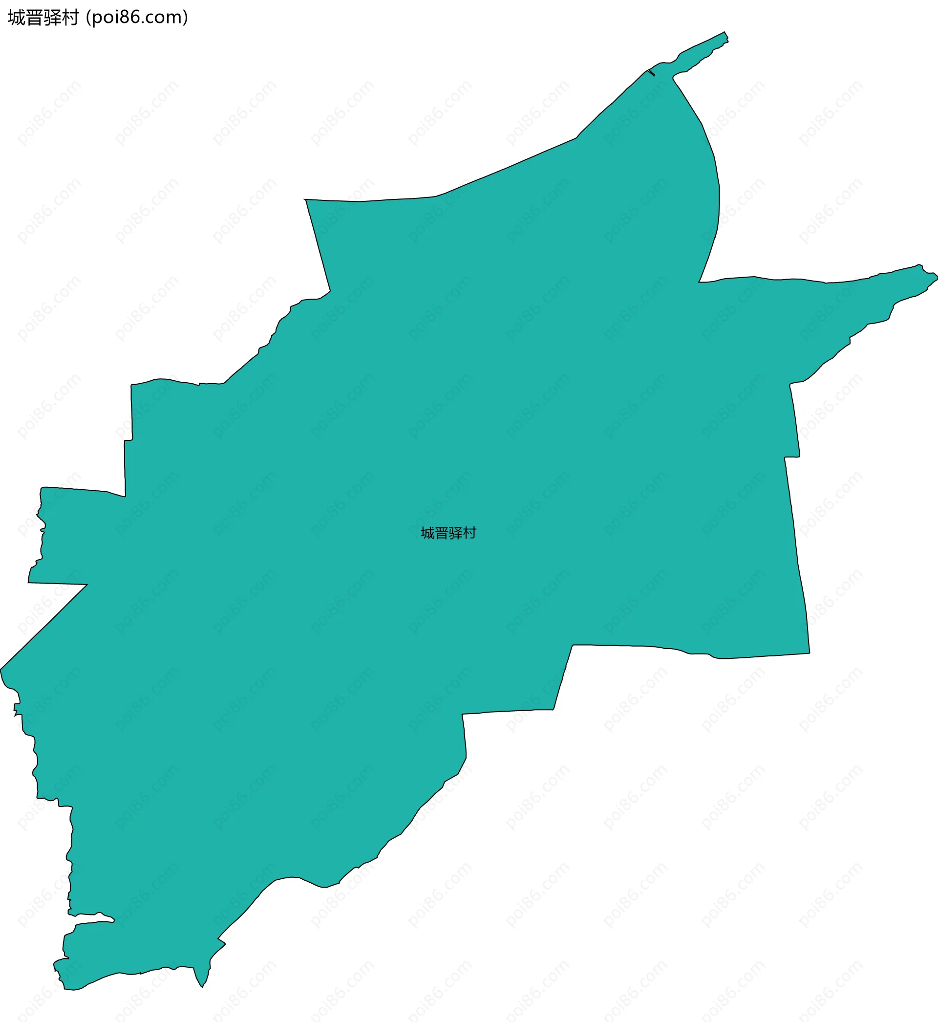 城晋驿村边界地图