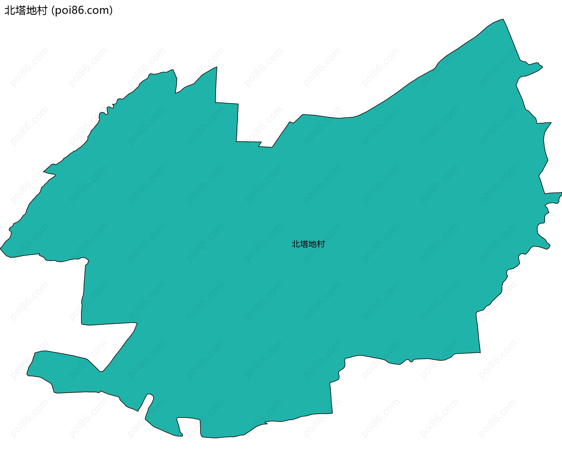 北塔地村边界地图