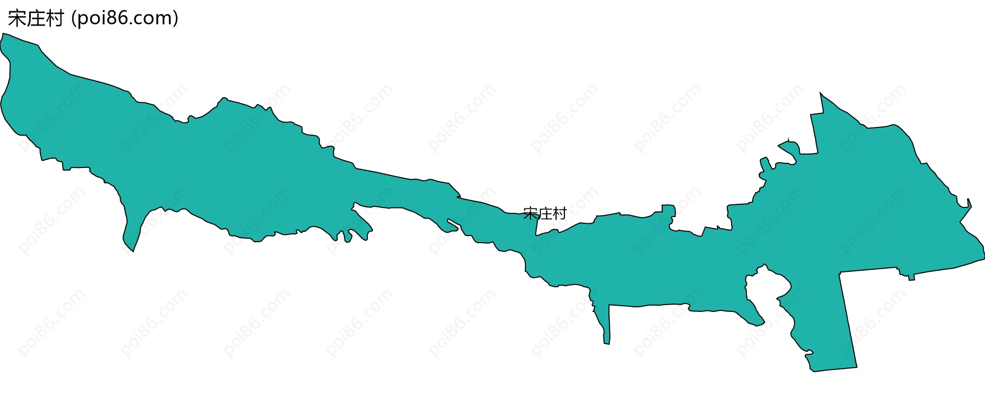 宋庄村边界地图