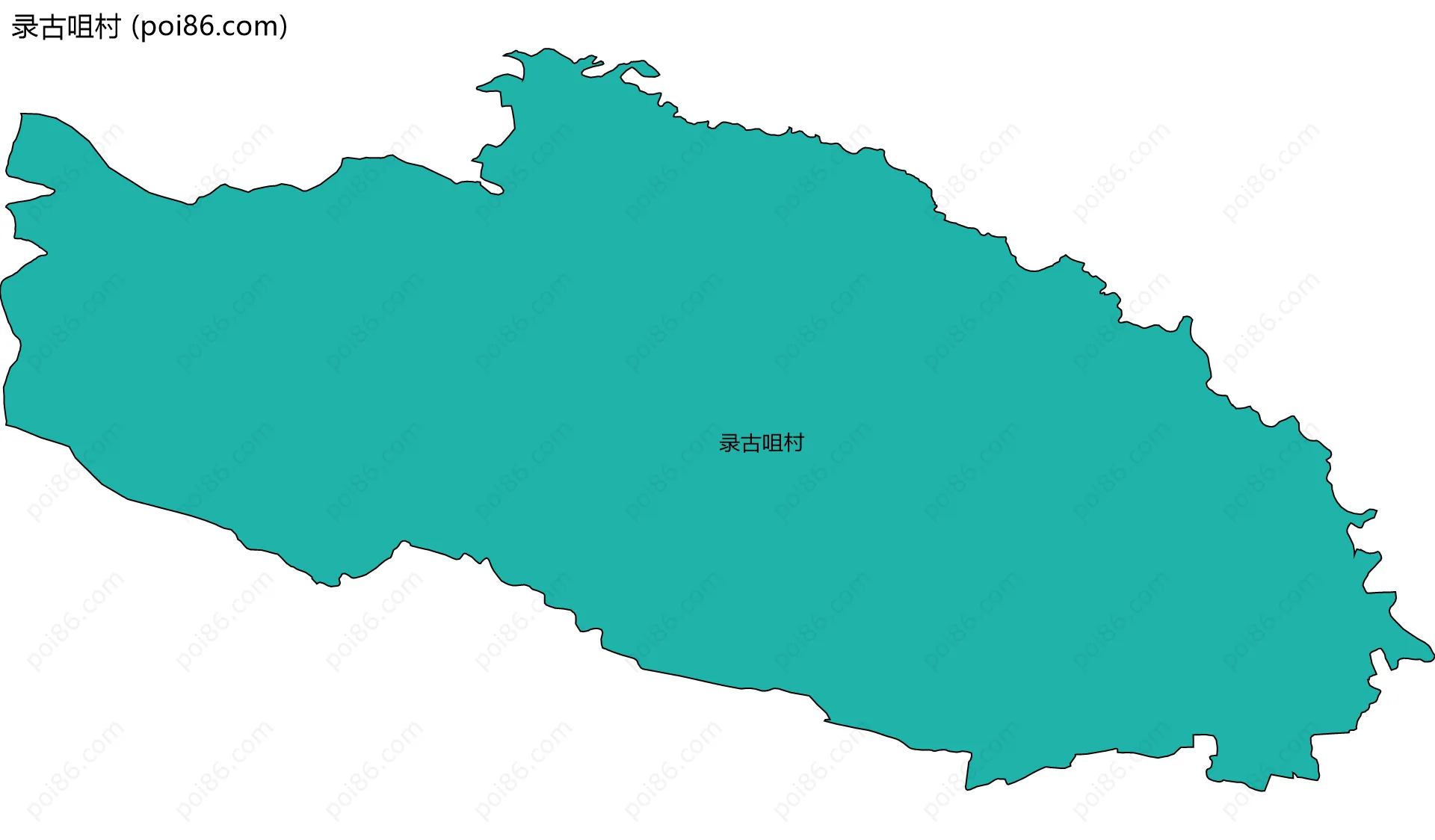 录古咀村边界地图