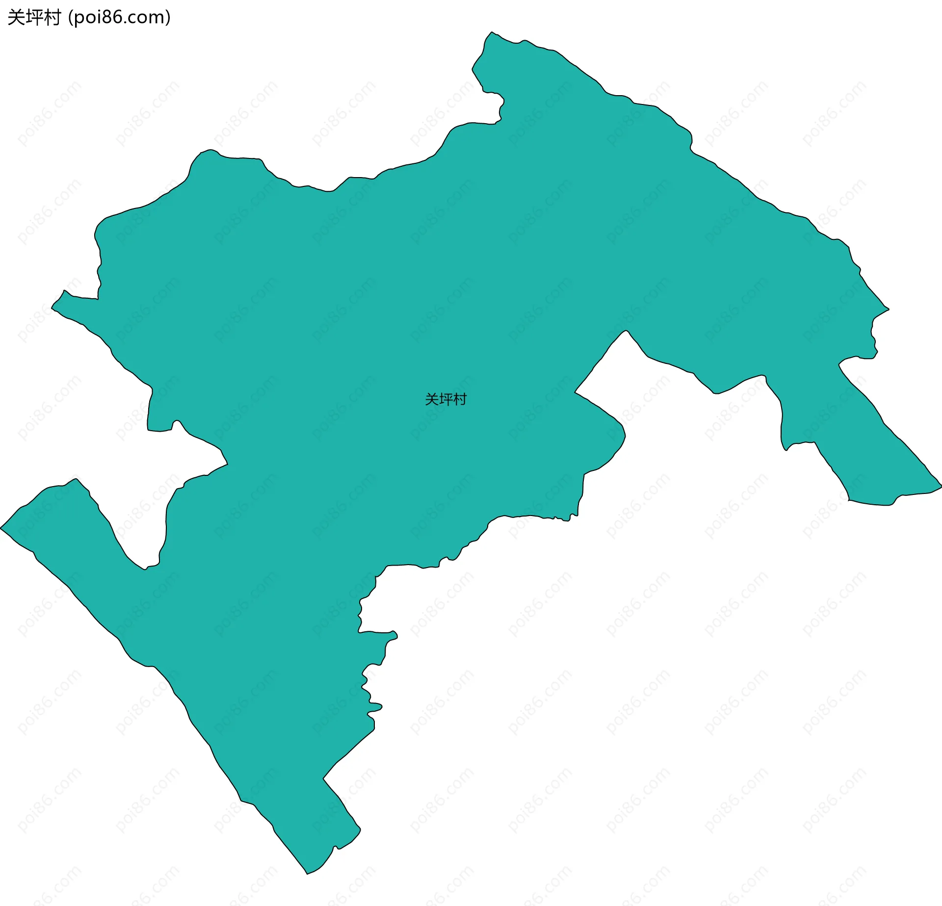 关坪村边界地图