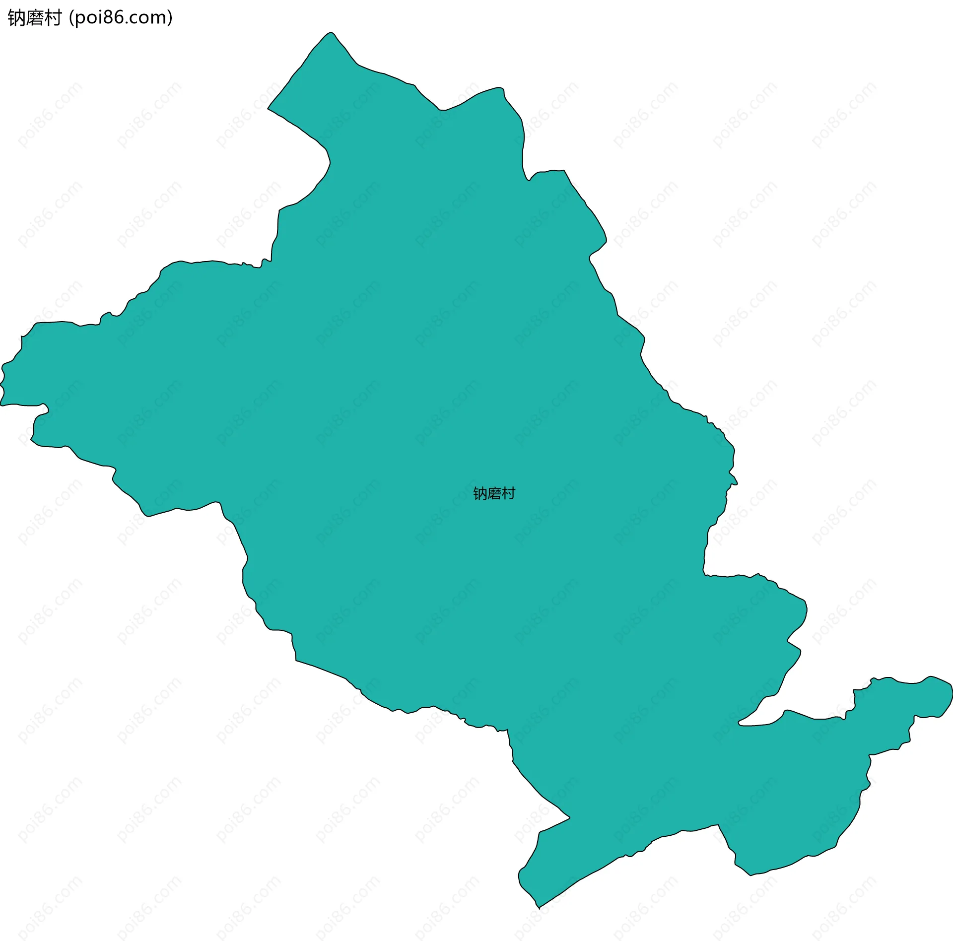 钠磨村边界地图