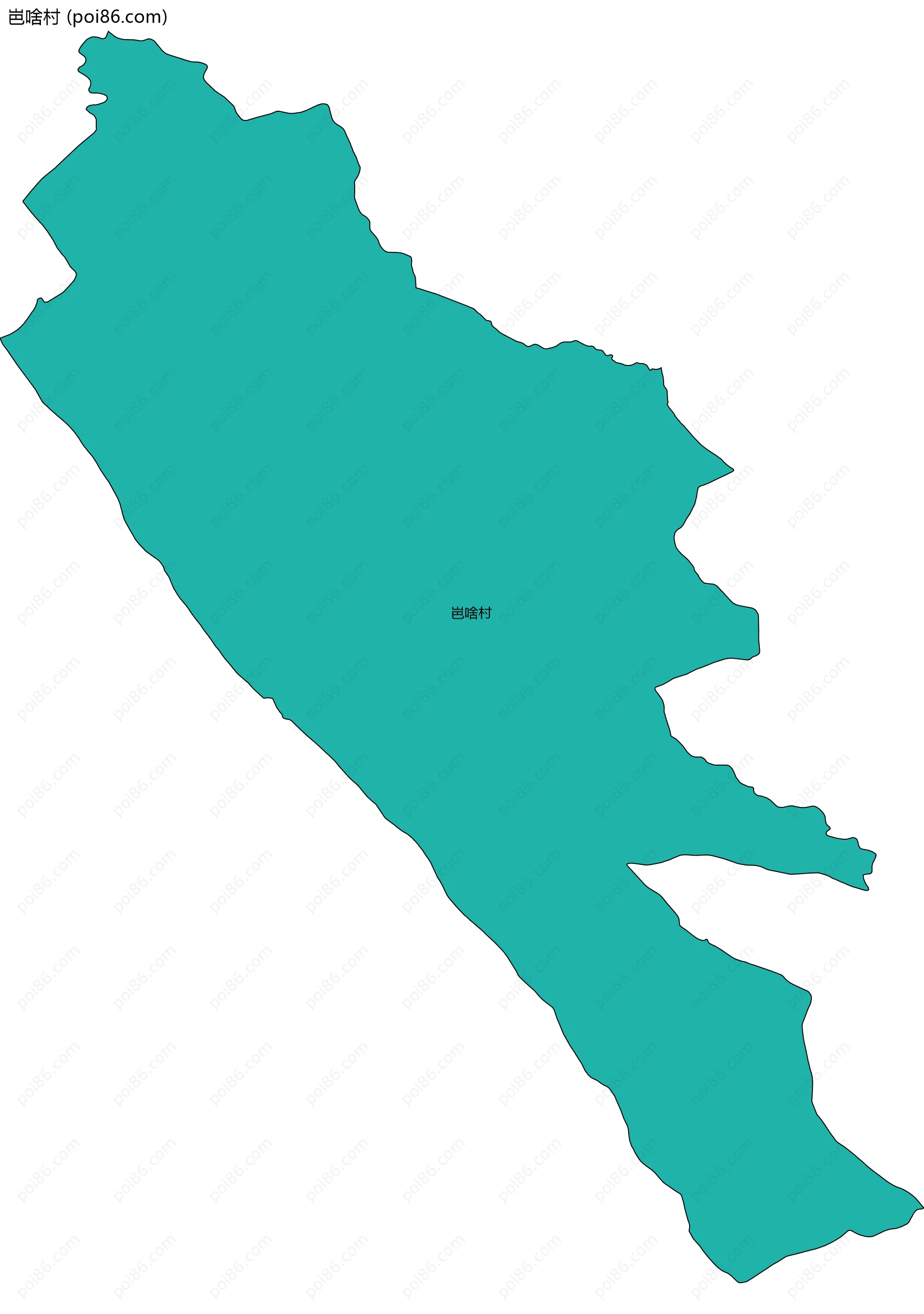 岜啥村边界地图