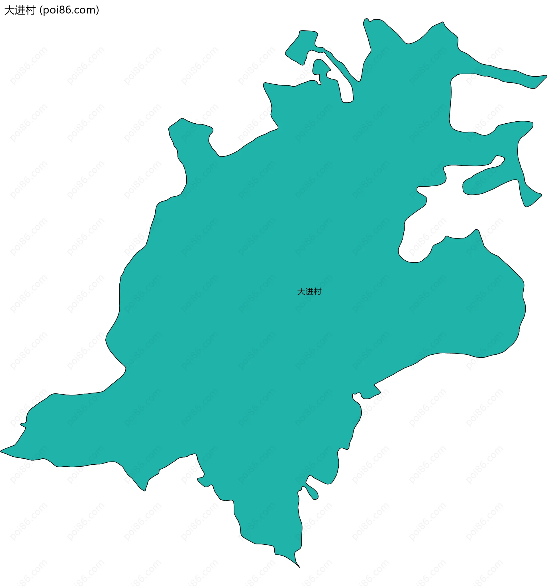 大进村边界地图