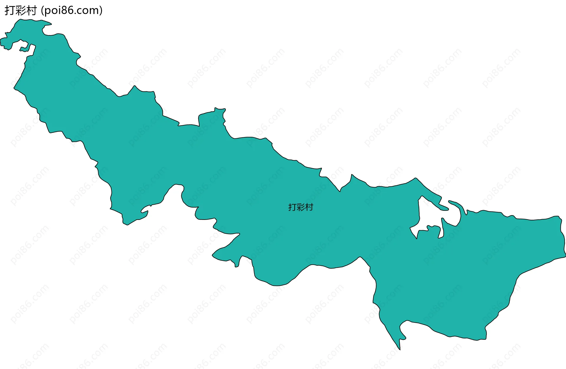 打彩村边界地图