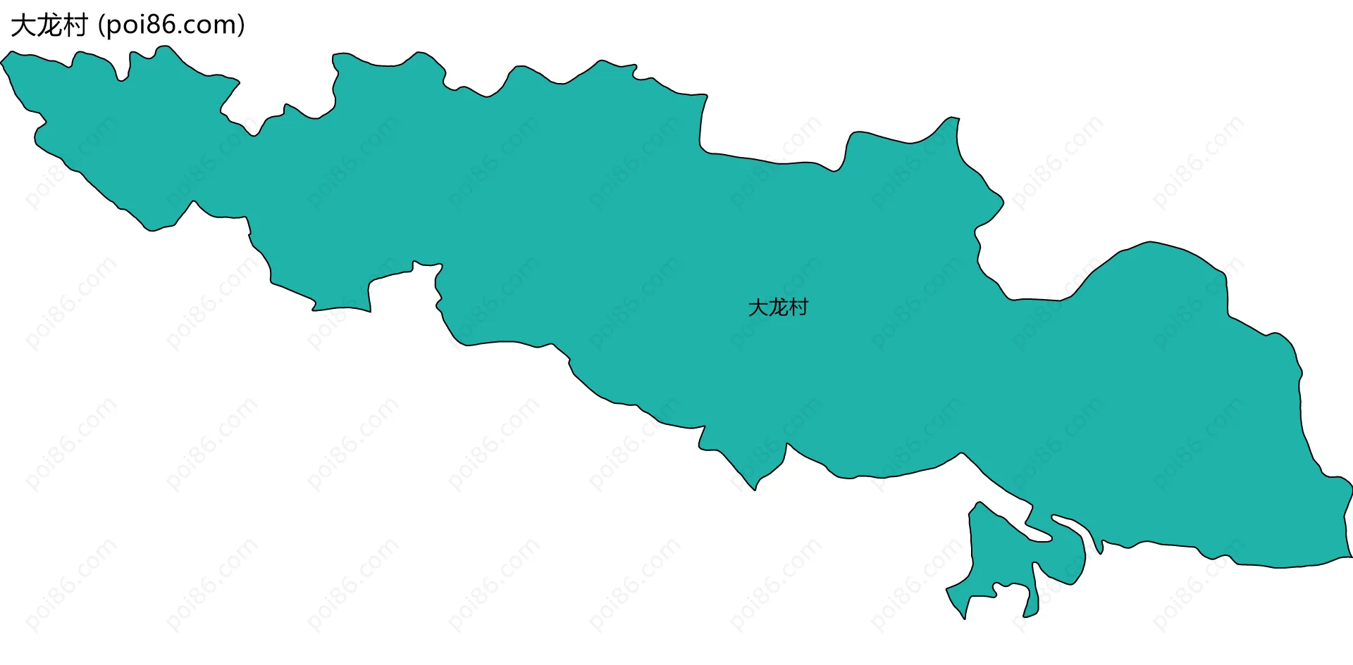 大龙村边界地图