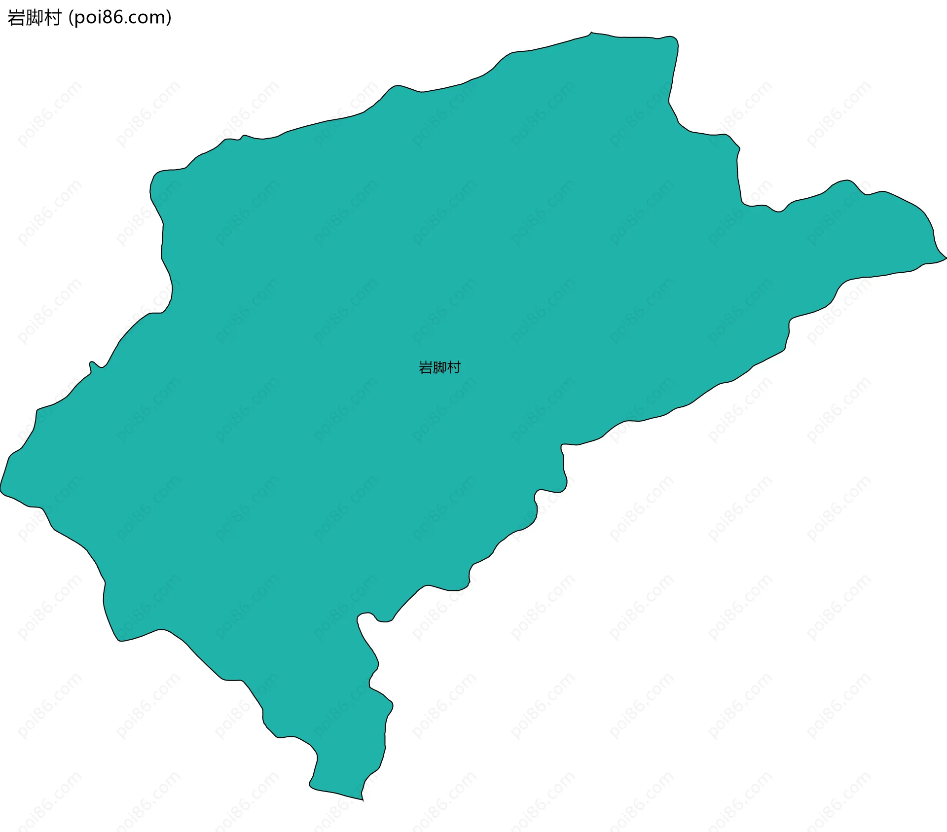 岩脚村边界地图