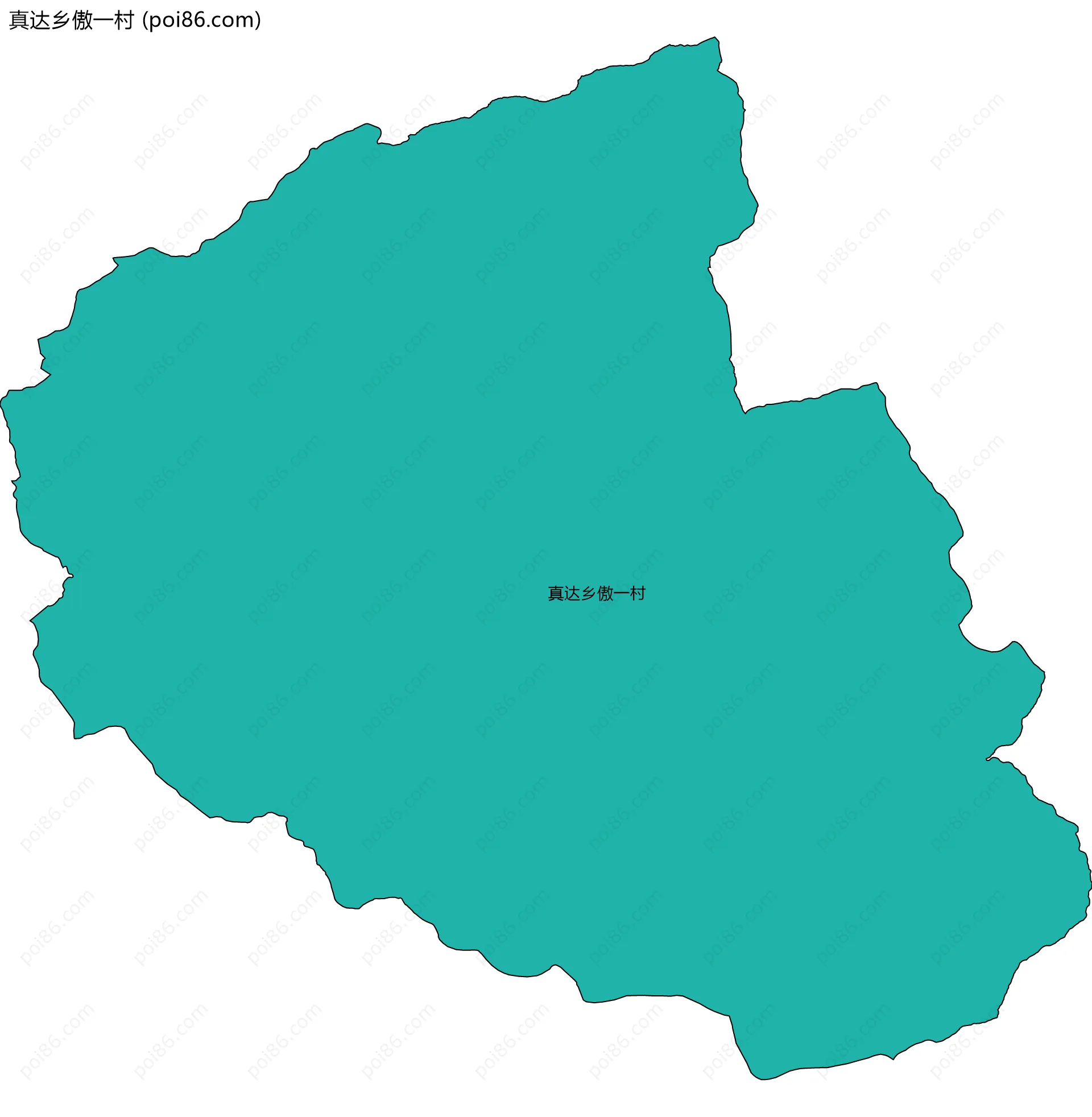 真达乡傲一村边界地图