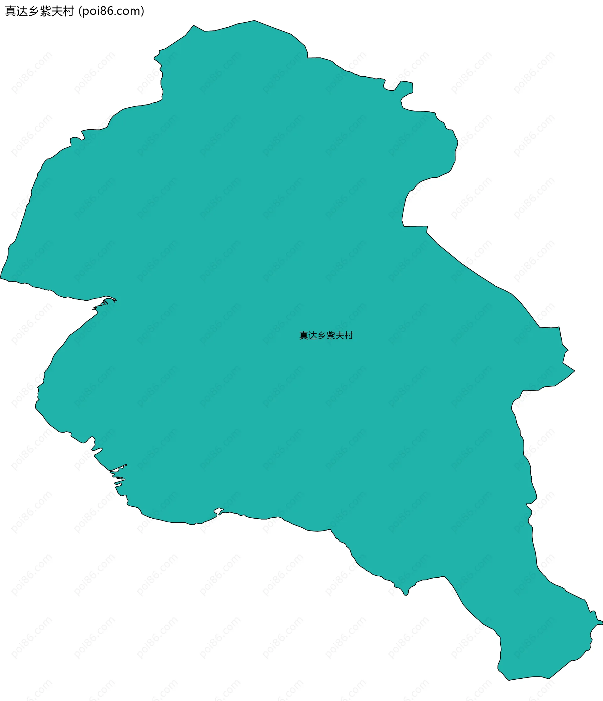 真达乡紫夫村边界地图