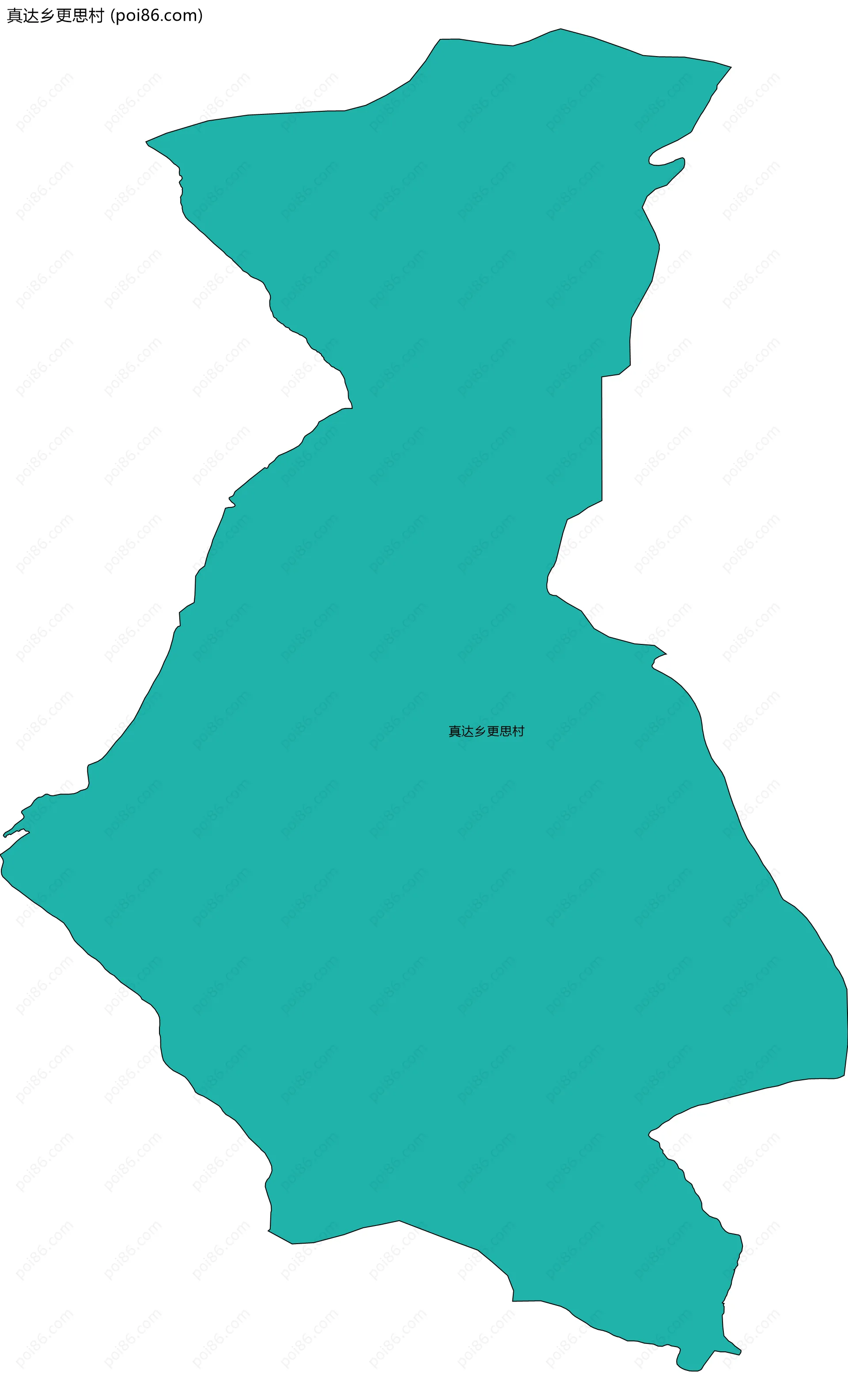 真达乡更思村边界地图