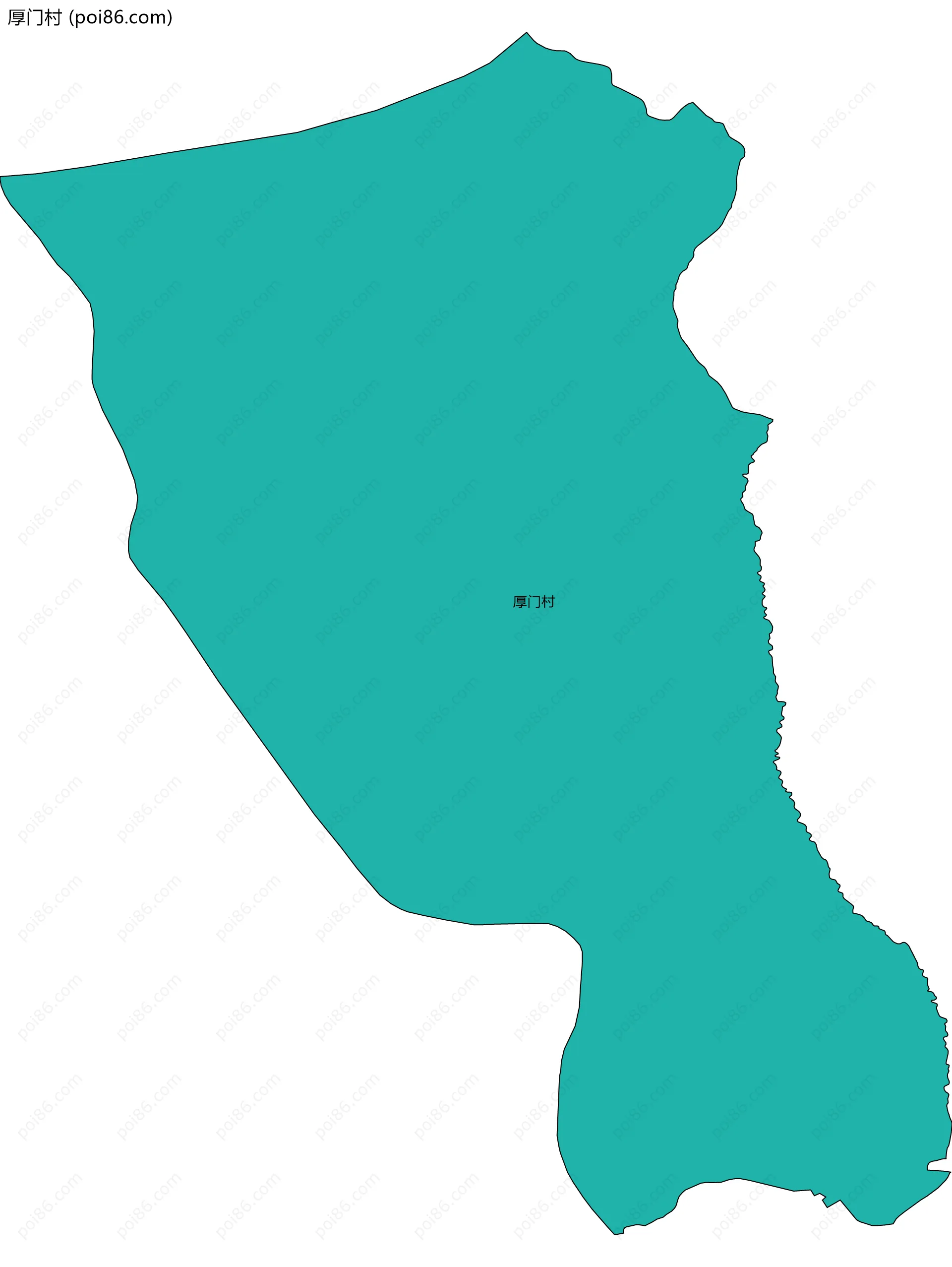 厚门村边界地图