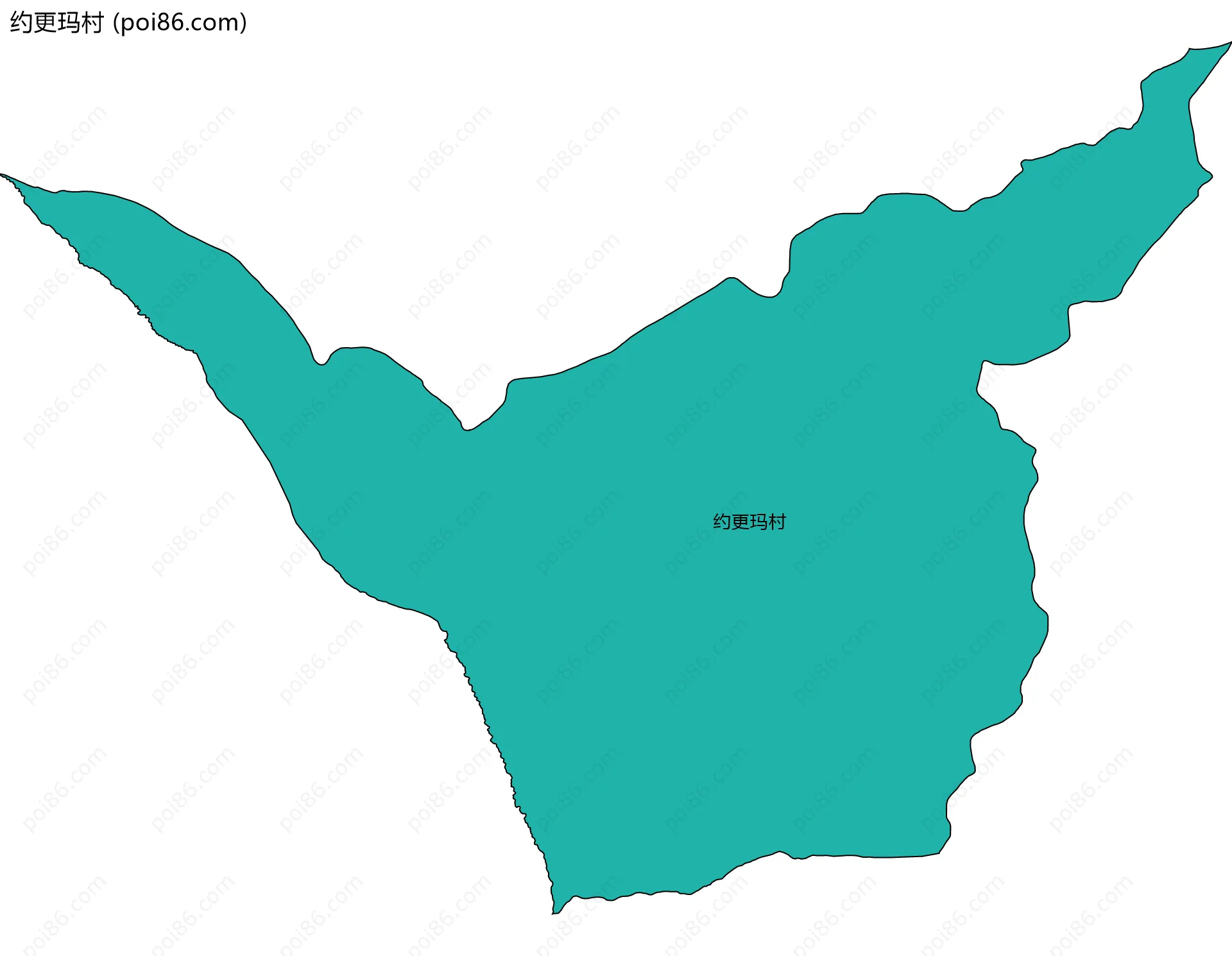 约更玛村边界地图