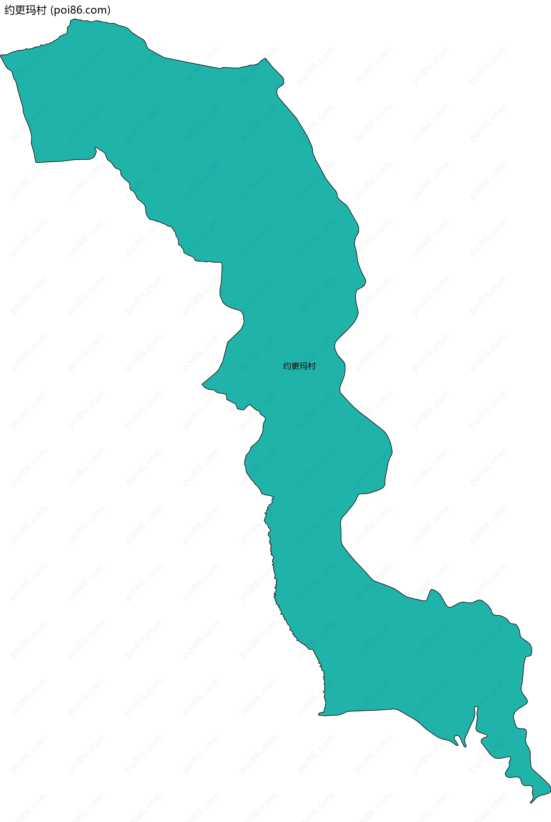 约更玛村边界地图